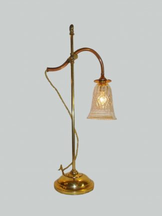 Unsigned | Brass "Student's" Desk Lamp | France c1930