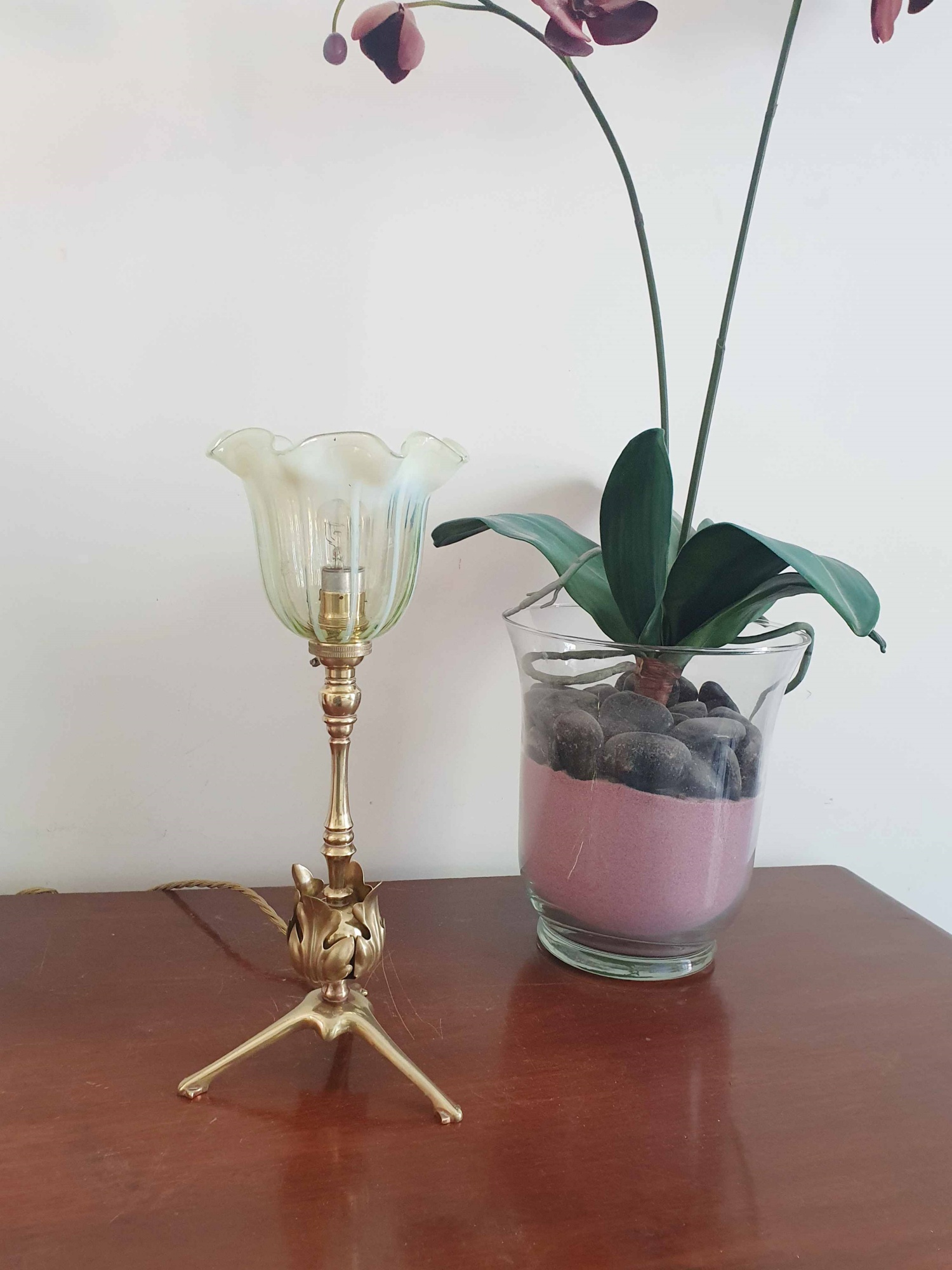 W.A.S Benson, London | Arts & Crafts Brass Table Lamp | England c.1905 | SOLD - Image 4