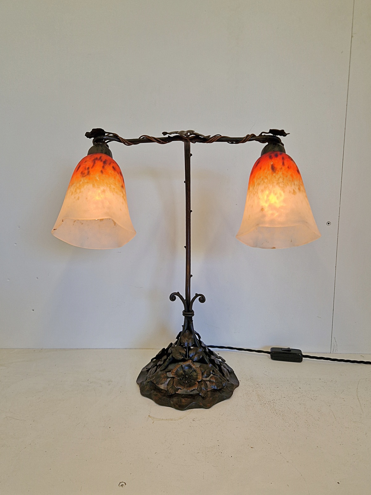 Louis Janin and Charles Schneider | Twin-Arm Desk Lamp | France c.1925 - Image 2