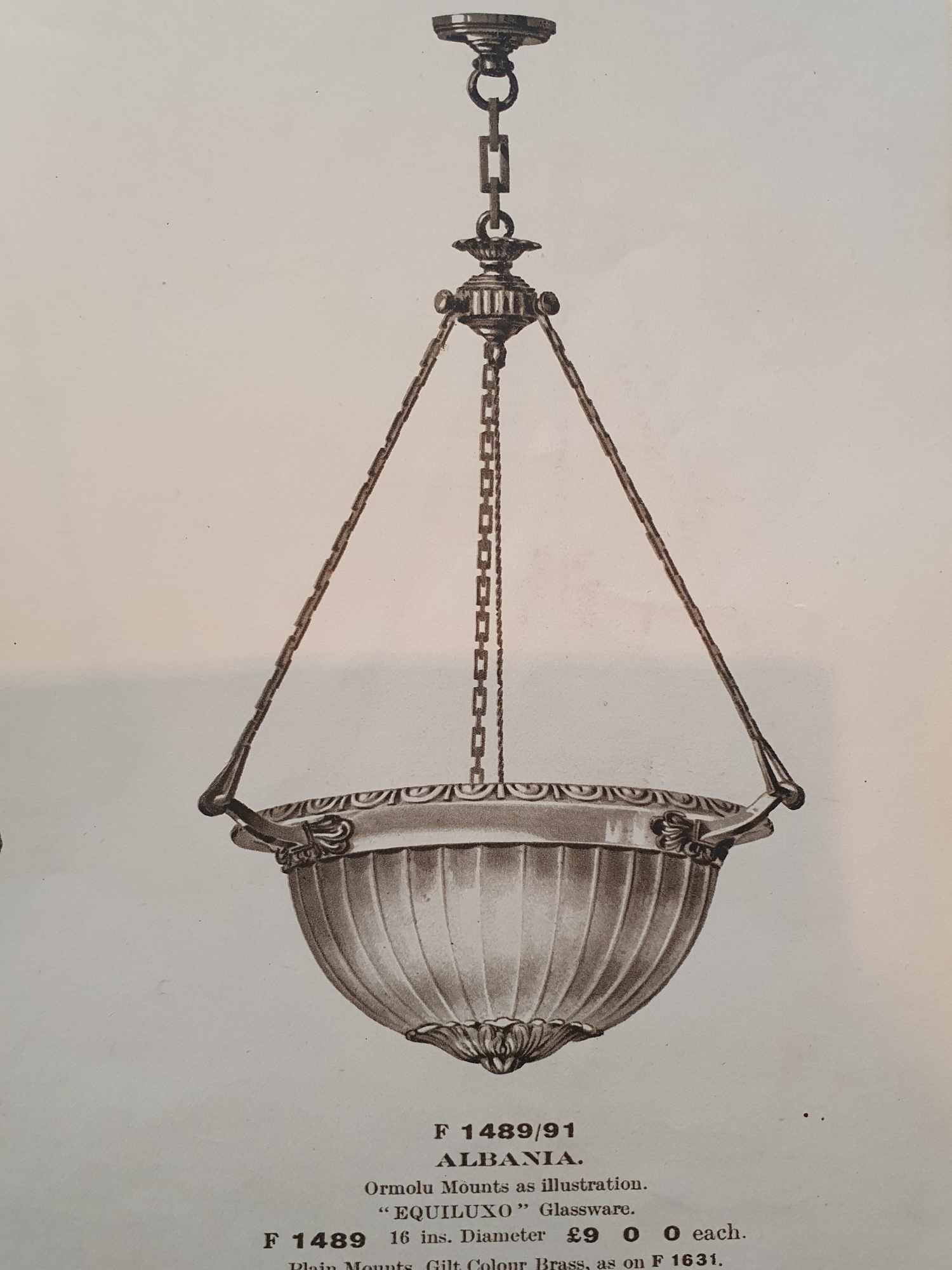 The General Electric Company (G.E.C) | Opaline-Glass Plafonnier | England c.1925 | SOLD - Image 8