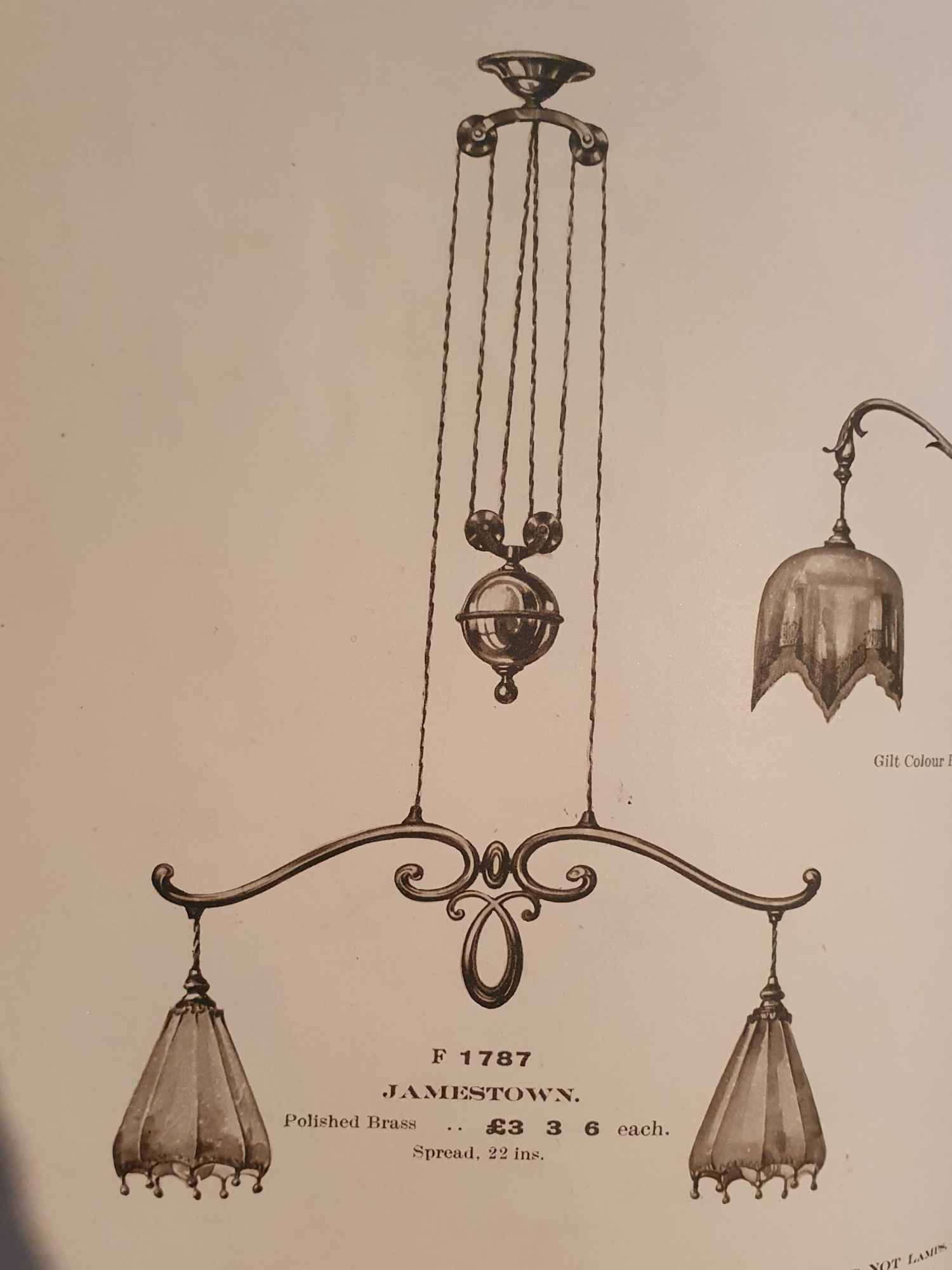 The General Electric Company (G.E.C) | 2 English Art Nouveau "Rise & Fall" Lamps | England c.1925 | SOLD - Image 5