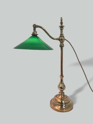 The General Electric Company (G.E.C) | Cast Brass "Pump" Desk Lamp | England Early c.20th