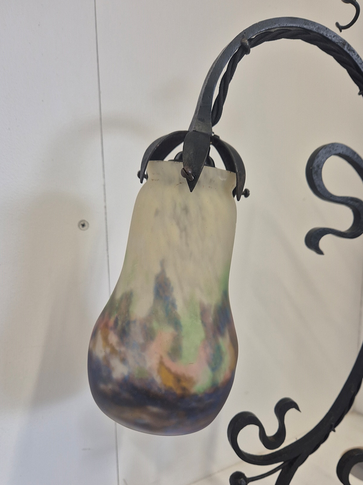 Muller Frères, Luneville | Wrought-Iron Table Lamp | France c.1920 - Image 6