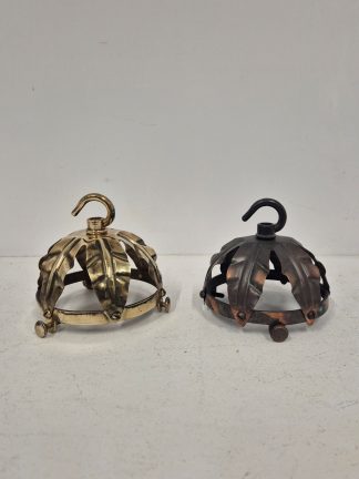 3.2/8th inch Art Nouveau Gallery with Hook | Brass/Bronze
