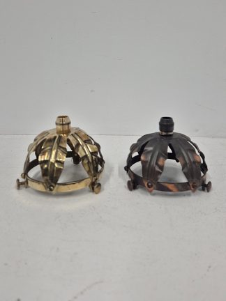 3.2/8th inch Art Nouveau Gallery with Cordgrip | Brass/Bronze