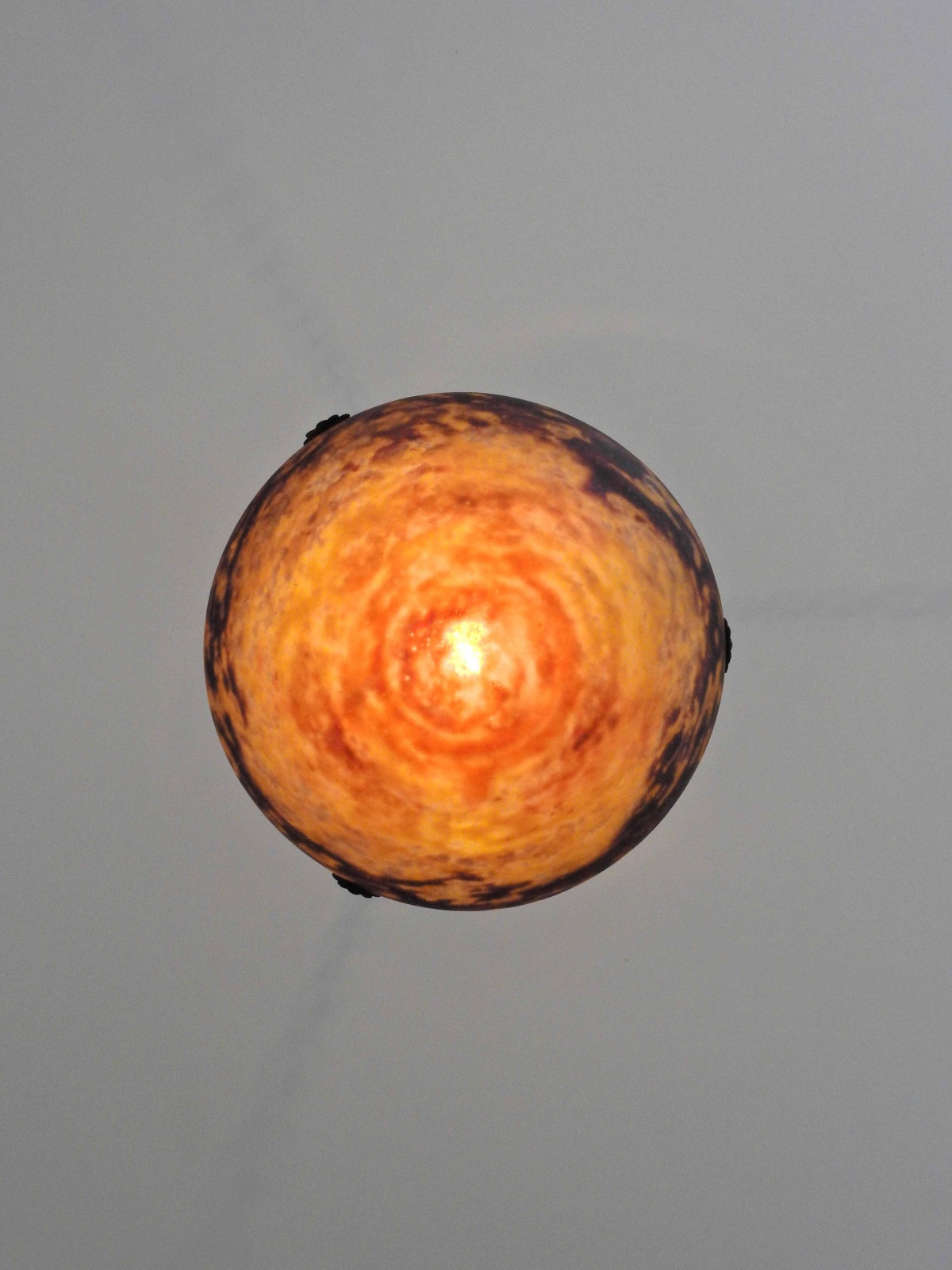 Daum Fréres, Nancy | Pate-de-verre Hanging Glass Plafonnier | SOLD - Image 5