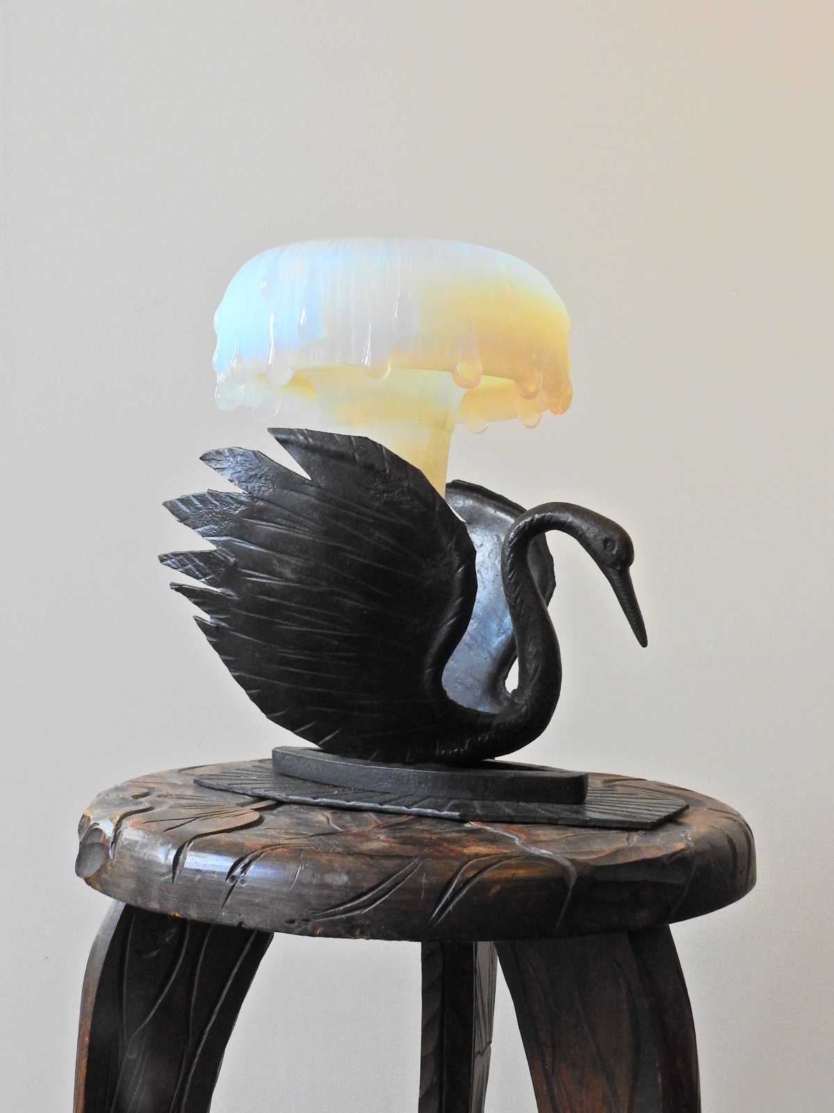 Ezan (Jean Gauthier) | Art Deco "Swan" Night-Light | France c.1930 | SOLD - Image 2