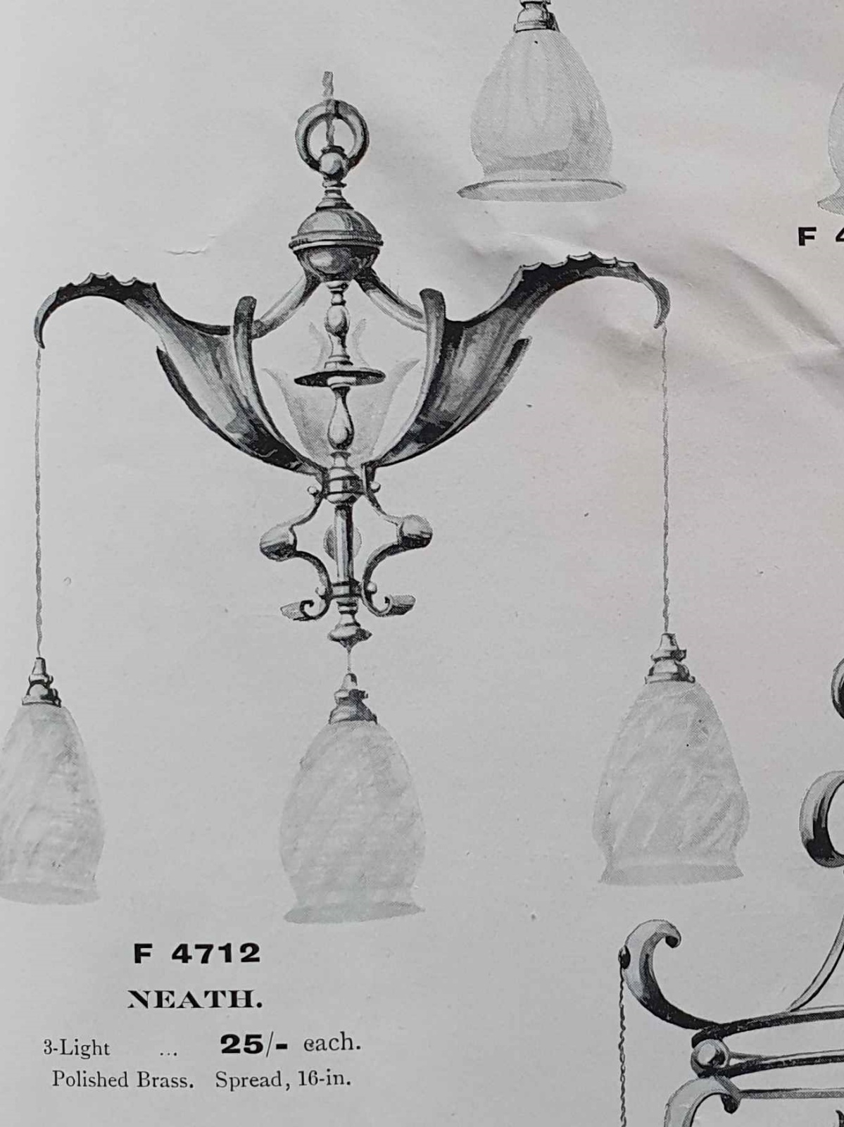 The General Electric Company (G.E.C) | 2 Art Nouveau Ceiling Lights | England Early c.20th | SOLD - Image 5