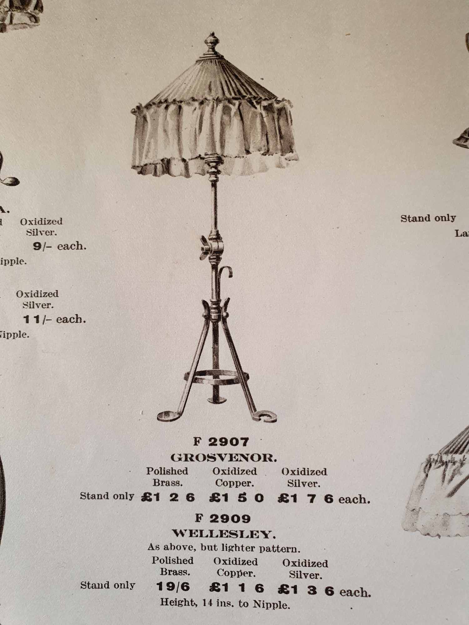 The General Electric Company (G.E.C) | 2 Brass Arts & Crafts Multi-utility Lamps | England c.1925 - Image 6