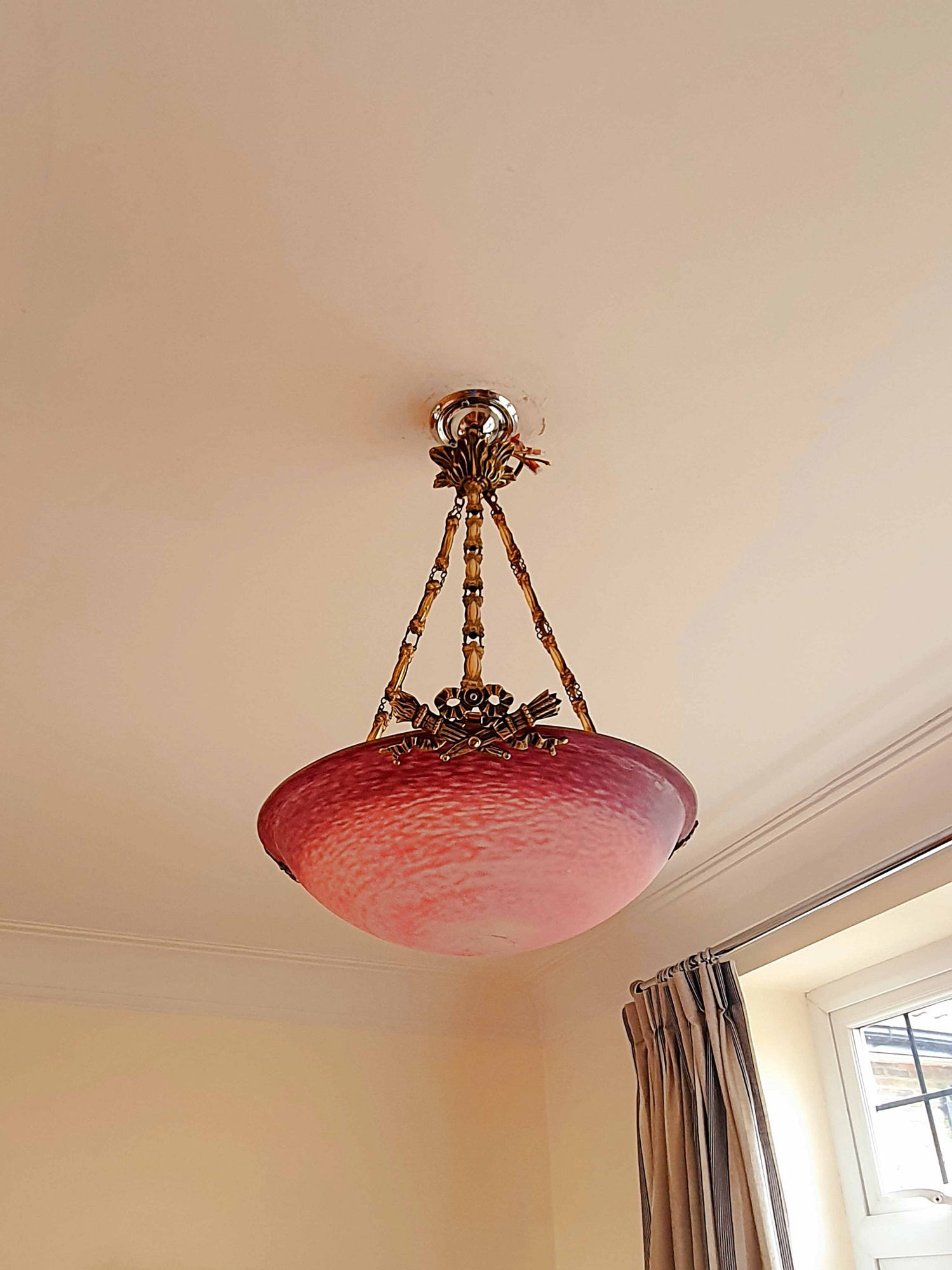 Verreries Charles Schneider | Pate-de-verre Plafonnier | France c.1930 | SOLD - Image 5