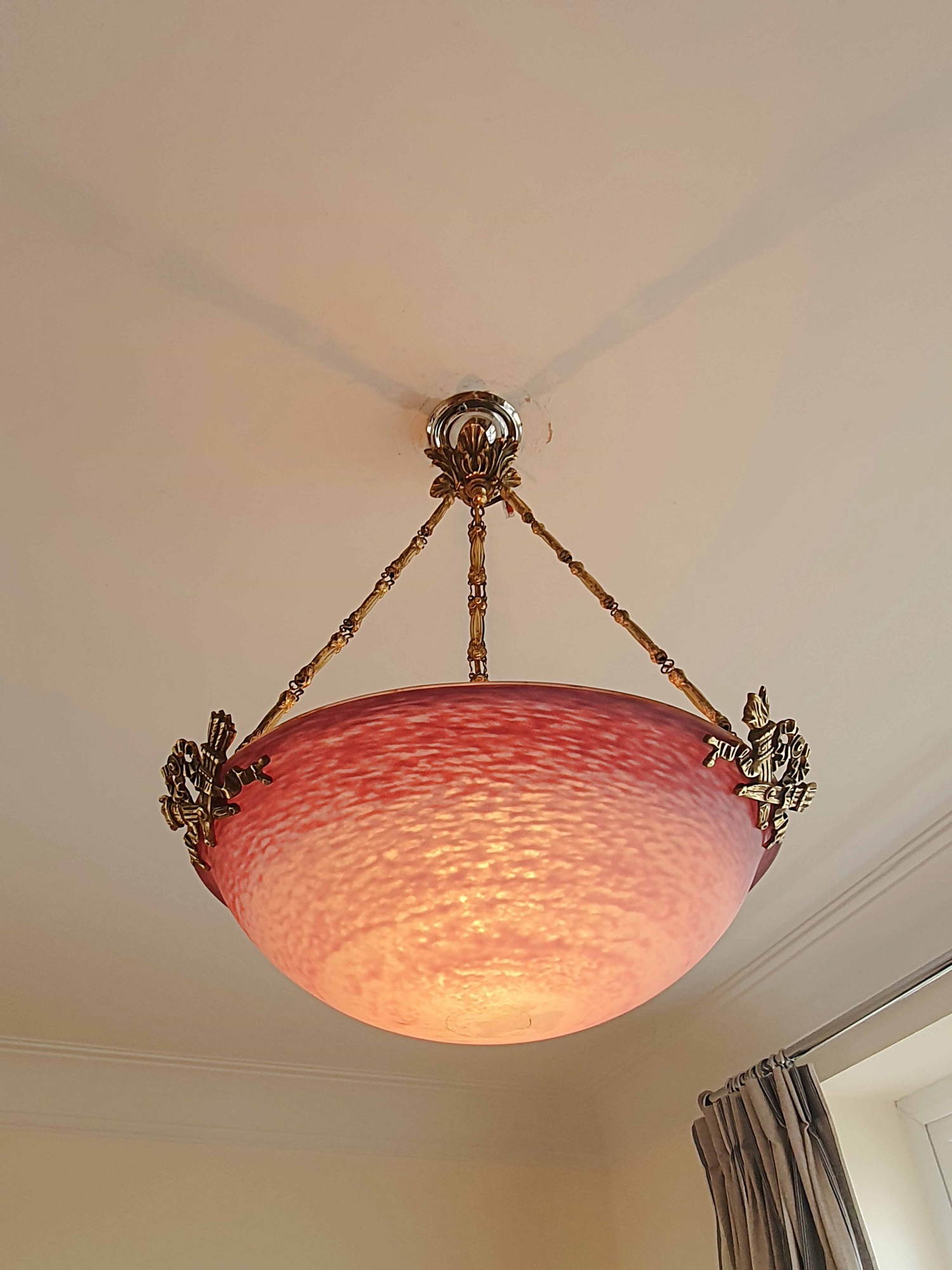 Verreries Charles Schneider | Pate-de-verre Plafonnier | France c.1930 | SOLD - Image 6