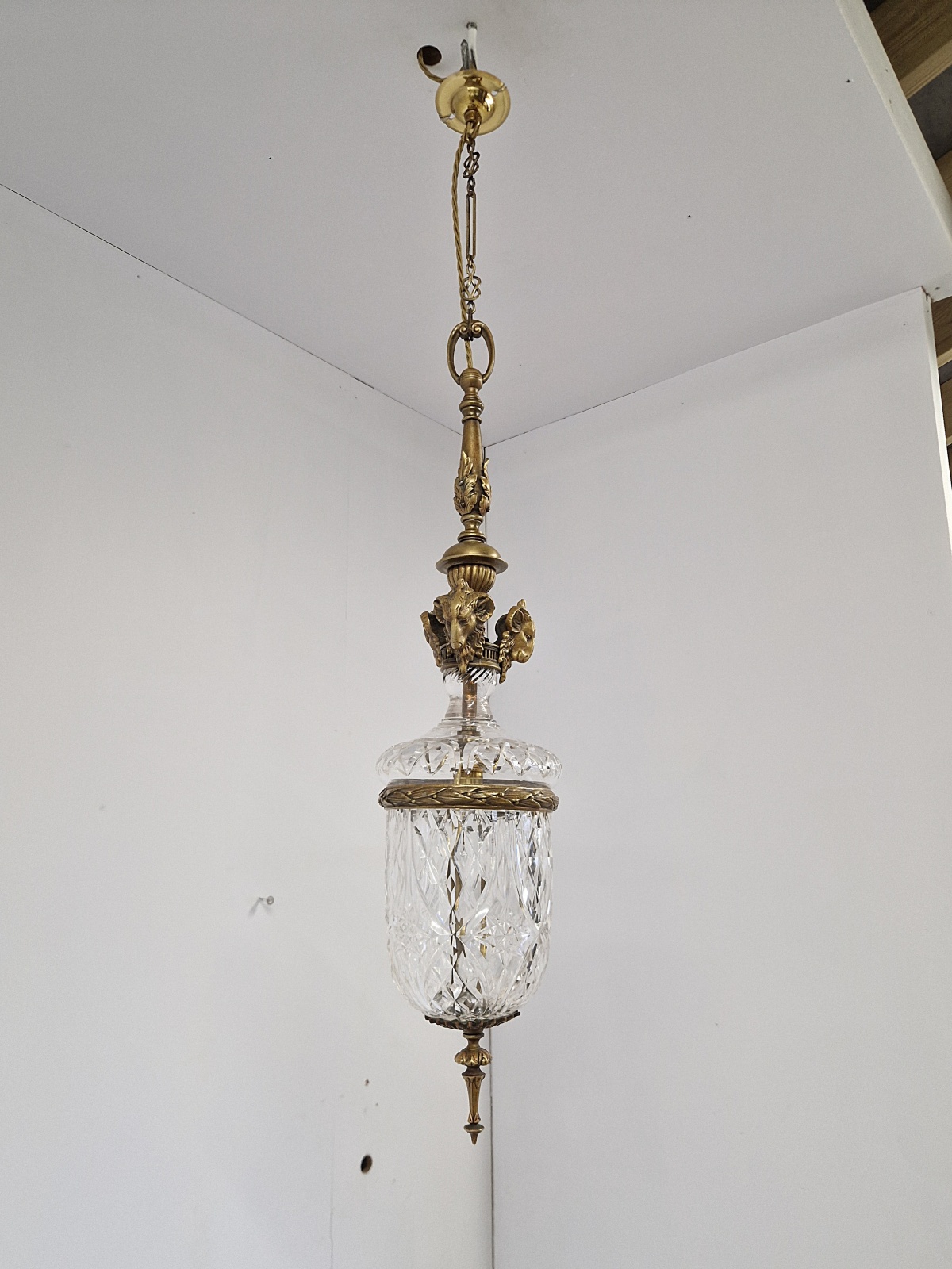 F & C Osler, Birmingham | Neo-Classical Cut-Glass Lantern | England c.1910 | SOLD - Image 5