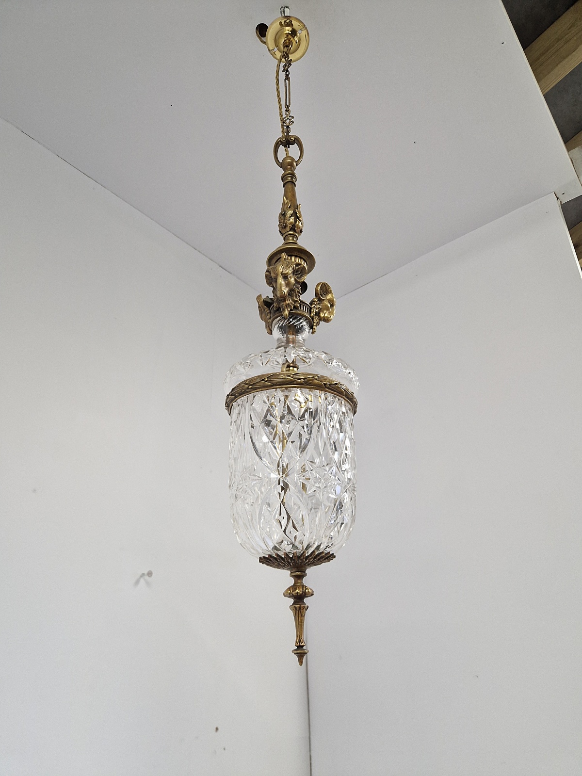 F & C Osler, Birmingham | Neo-Classical Cut-Glass Lantern | England c.1910 | SOLD - Image 9