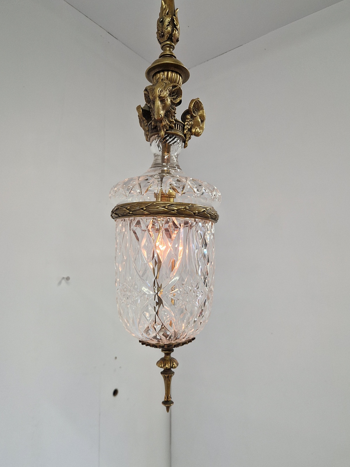 F & C Osler, Birmingham | Neo-Classical Cut-Glass Lantern | England c.1910 | SOLD - Image 10