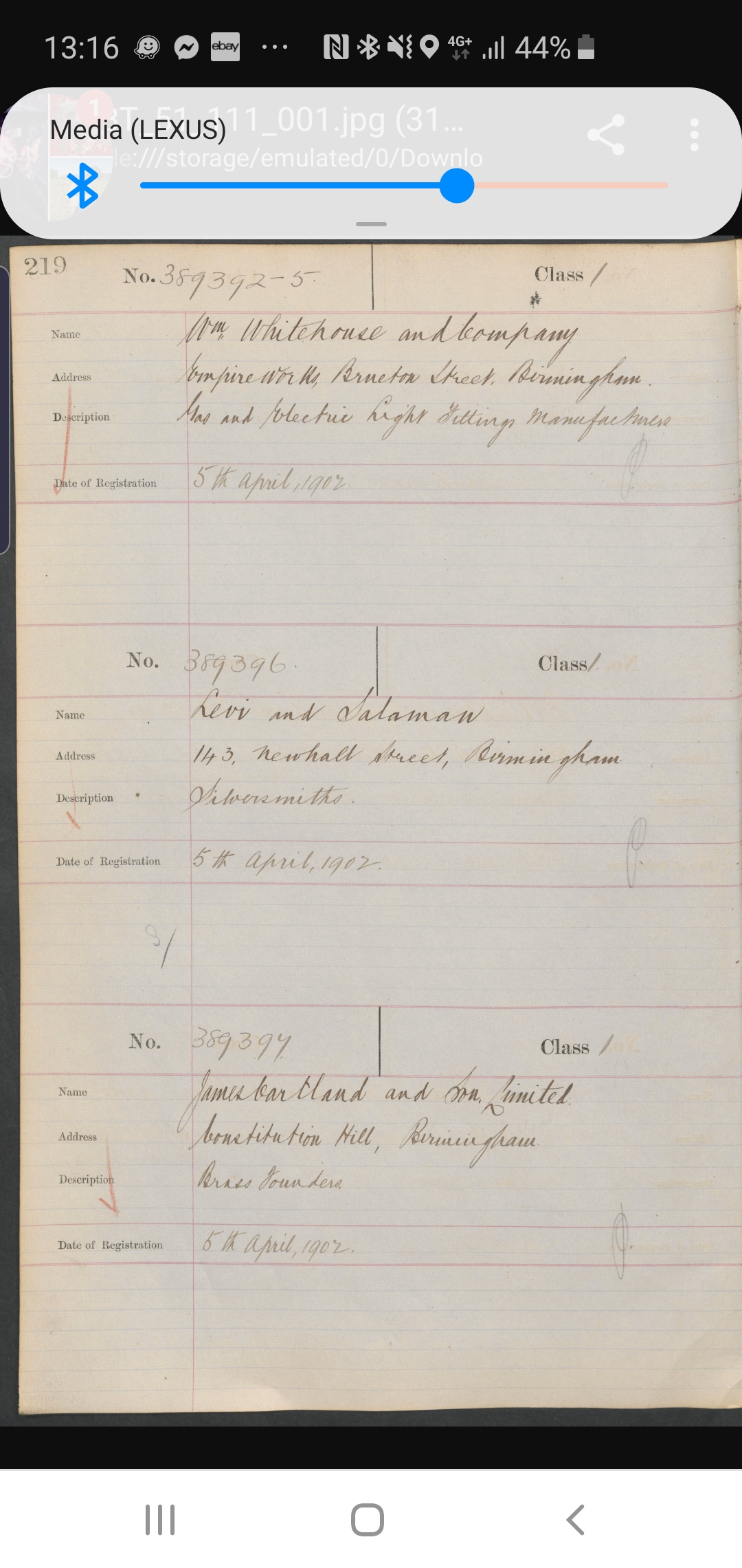 William Whitehouse & Co. Birmingham | 2 Art Nouveau Cast Brass Wall Lights | England 1902 | SOLD - Image 7