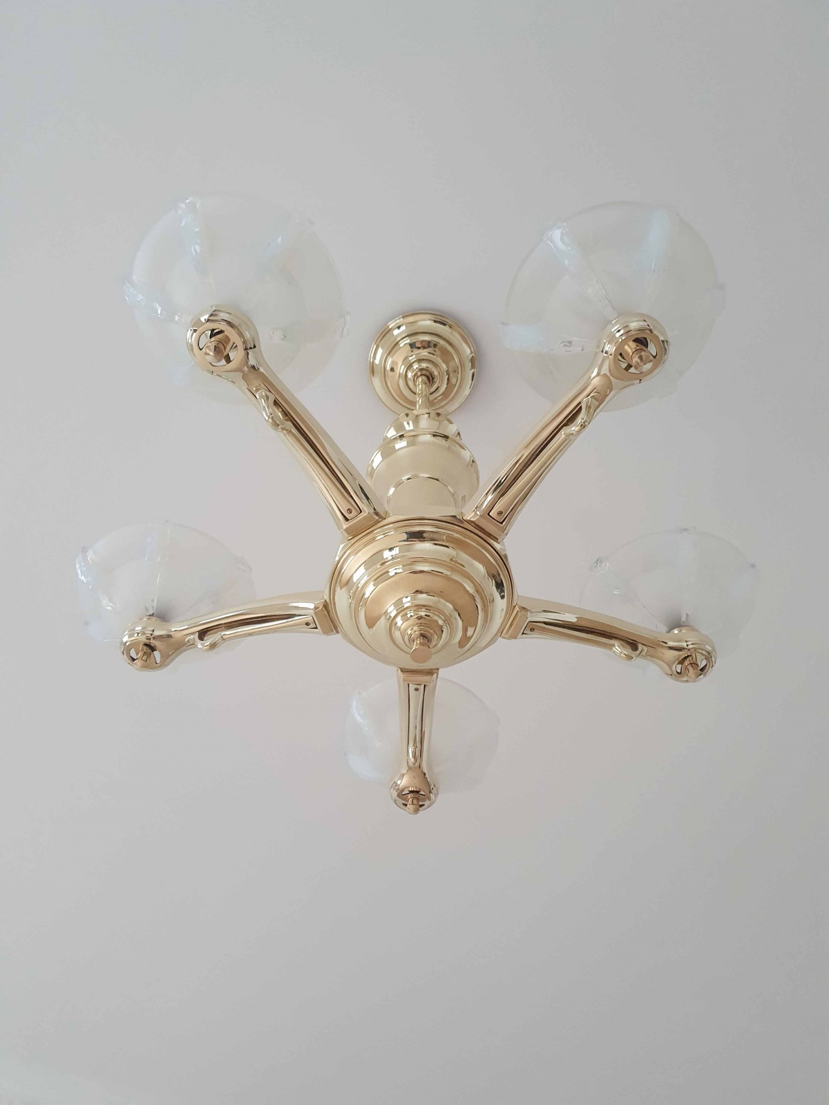 Ezan (Jean Gauthier) | 5-Branch Art Deco Chandelier | France c.1935 | SOLD - Image 7