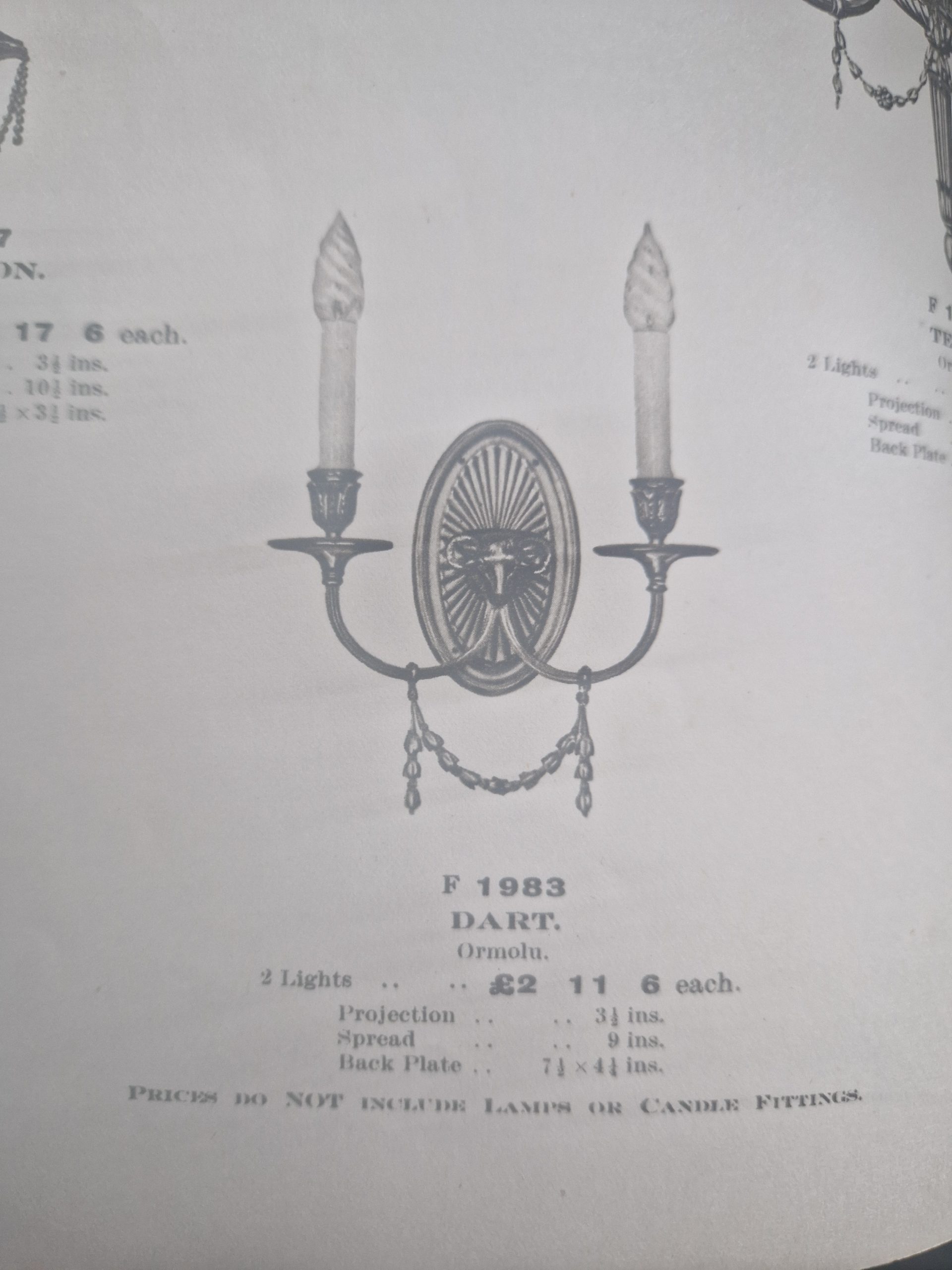 The General Electric Company (G.E.C) | Neoclassical Twin-Arm Wall Applique | England c.1925 - Image 9