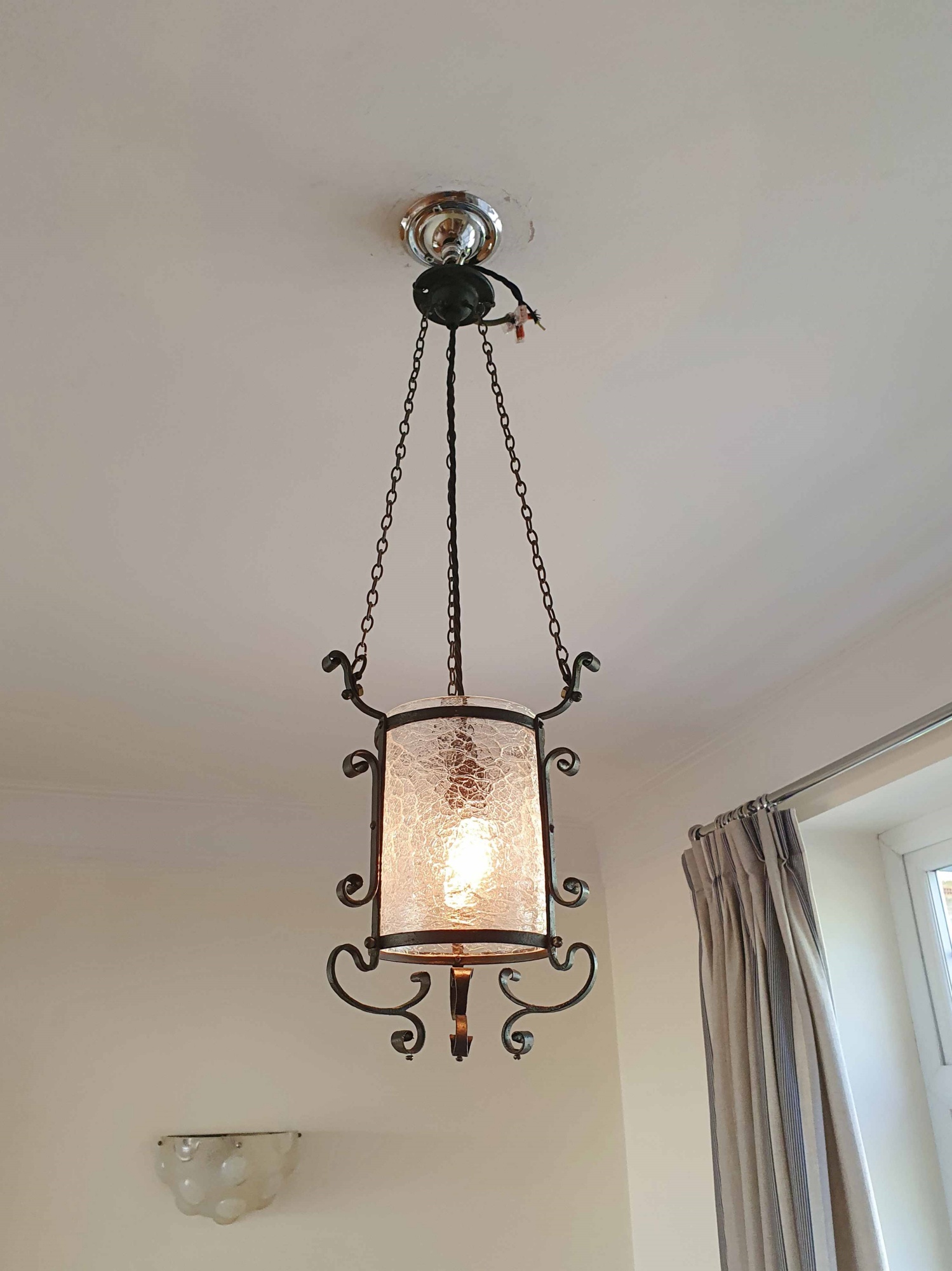 Unsigned | Wrought-Iron Porch Lantern | England c.1900 | SOLD - Image 5