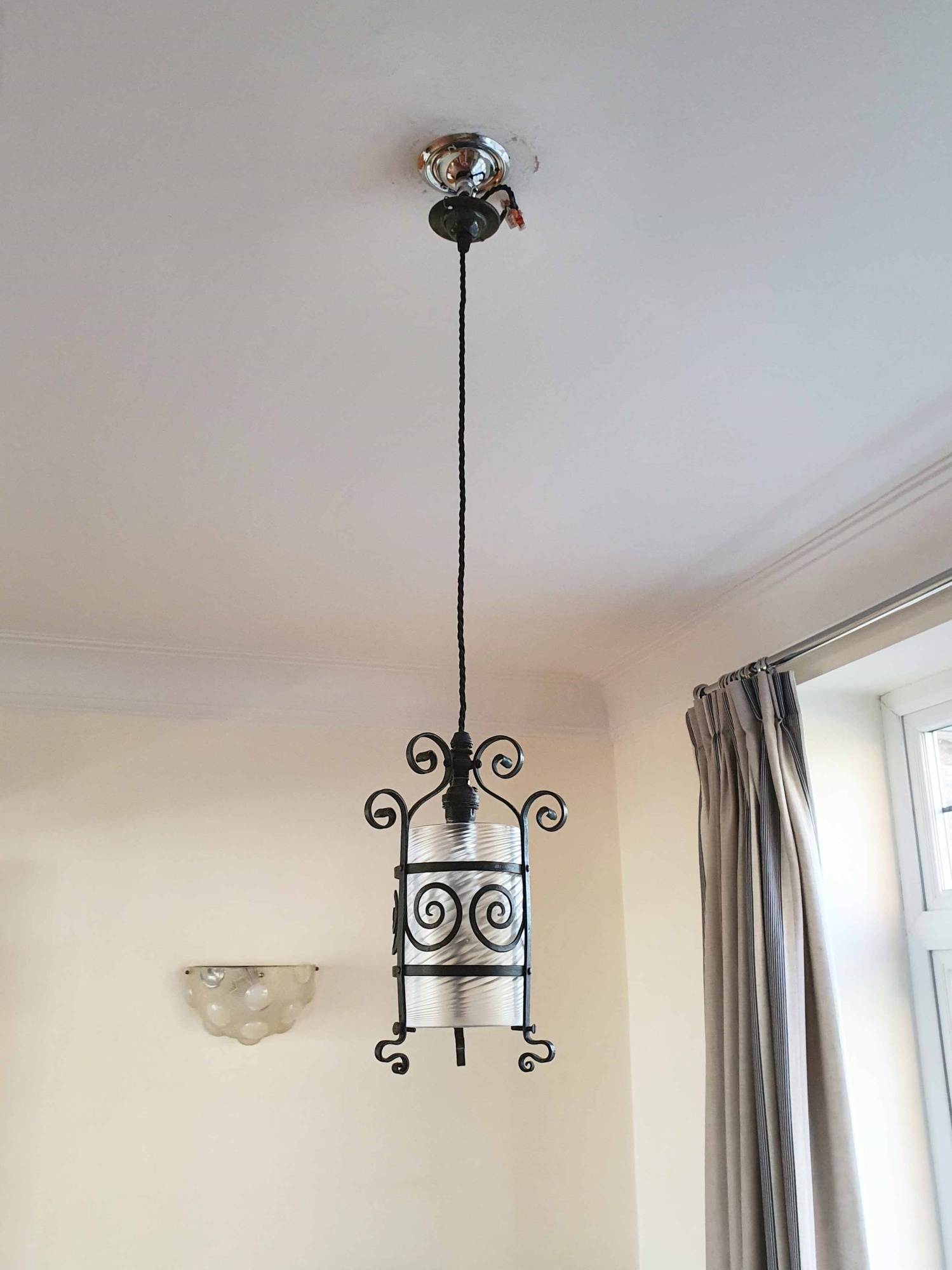 Attributed Harry Powell for James Powell & Sons | Small Arts & Crafts Hall Lantern | England c.1905 | SOLD - Image 2