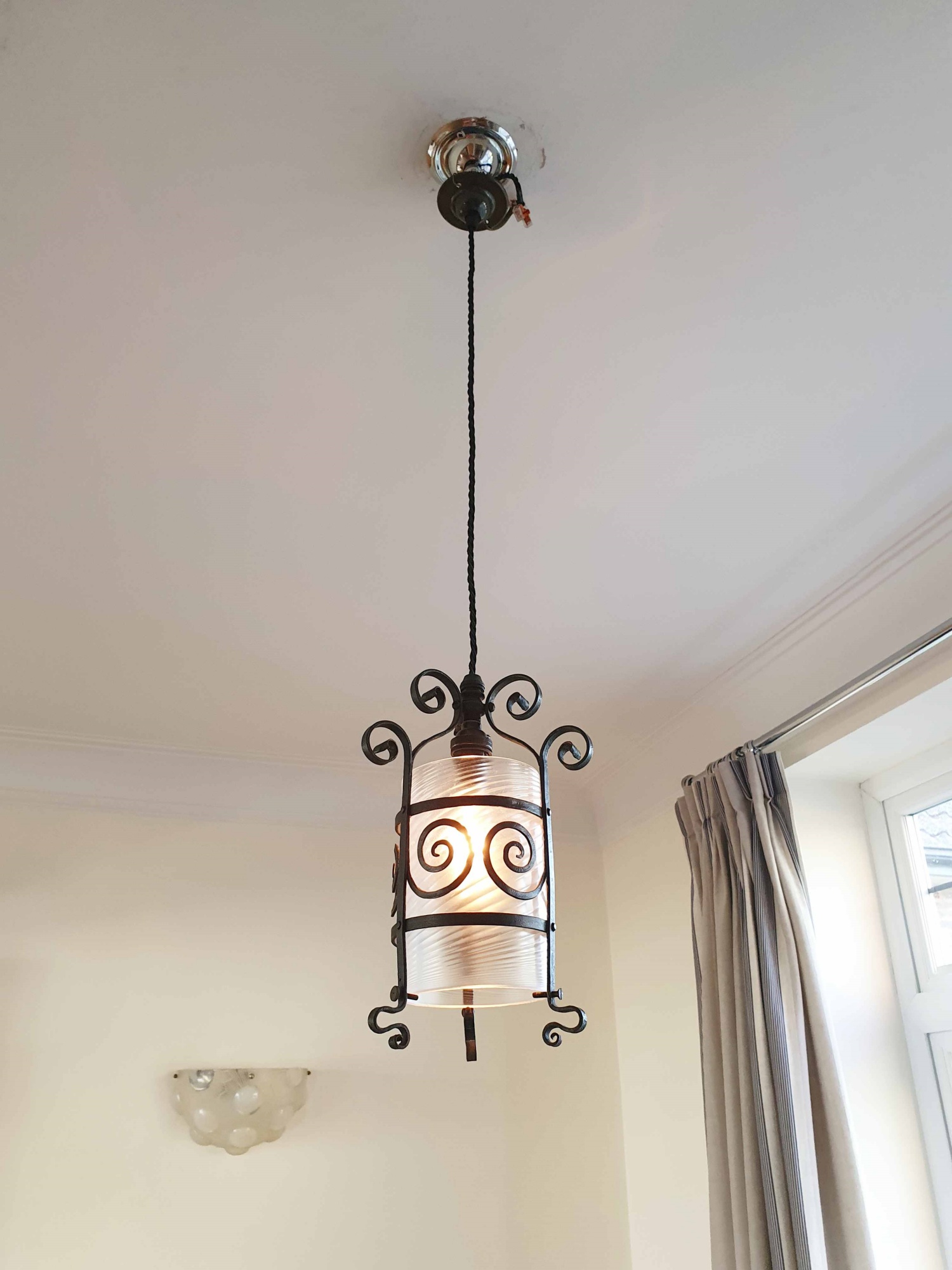 Attributed Harry Powell for James Powell & Sons | Small Arts & Crafts Hall Lantern | England c.1905 | SOLD - Image 3