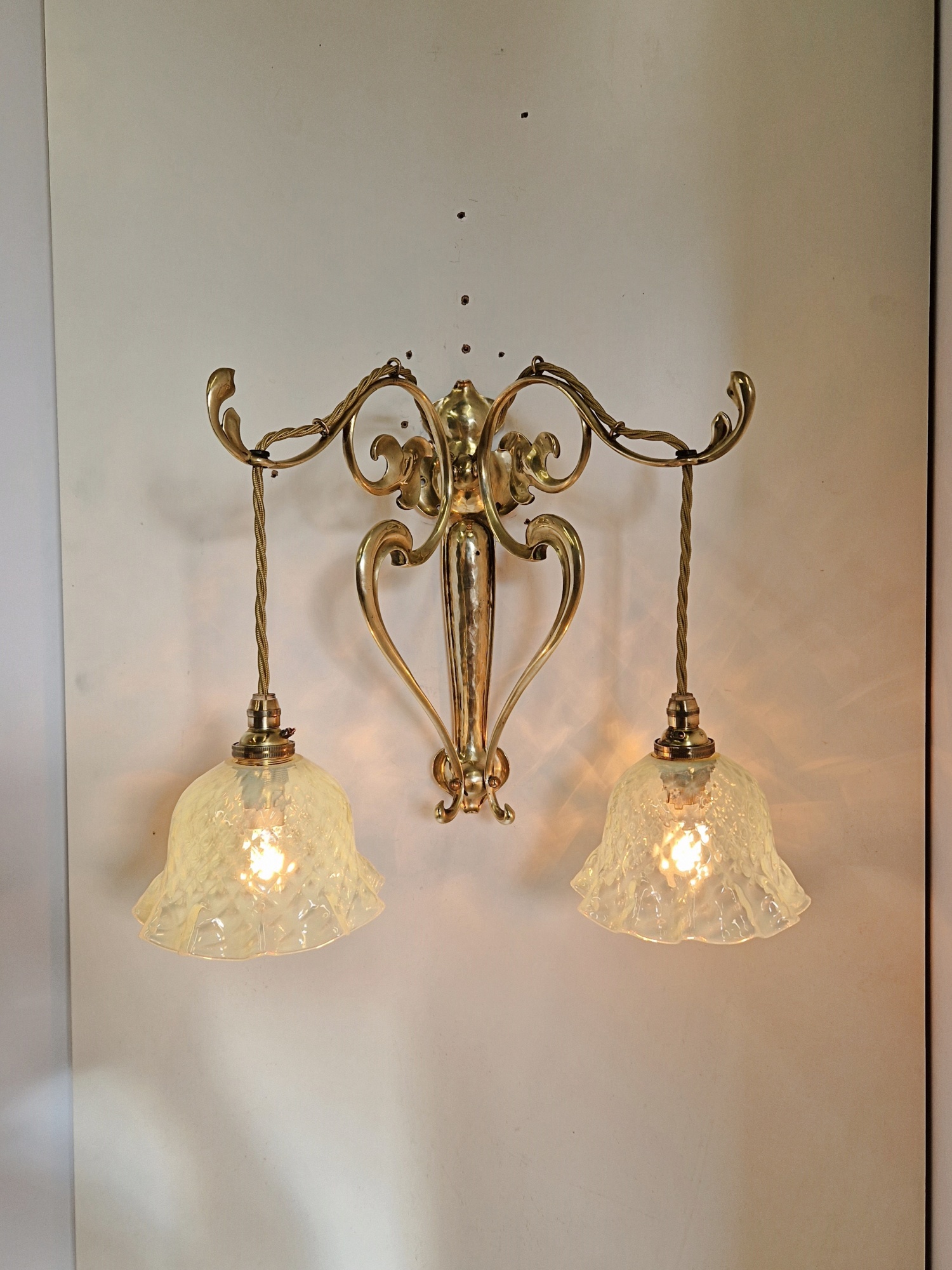 Unsigned | 2 Art Nouveau Wall Lights | England 1905 | SOLD - Image 2