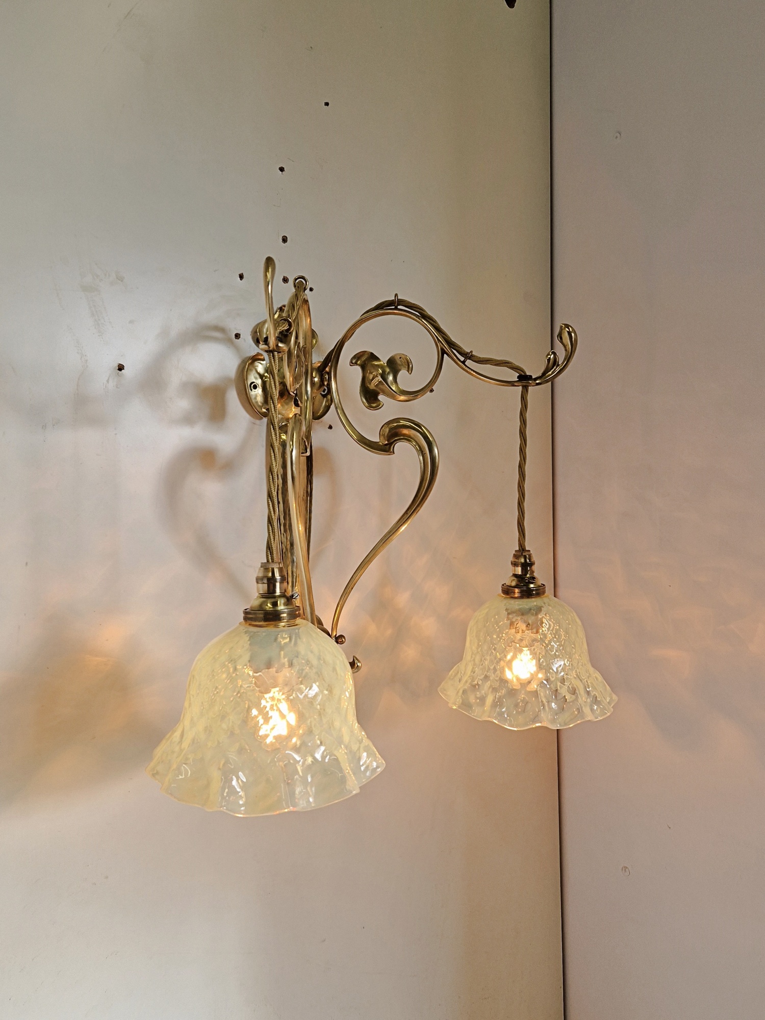 Unsigned | 2 Art Nouveau Wall Lights | England 1905 | SOLD - Image 4