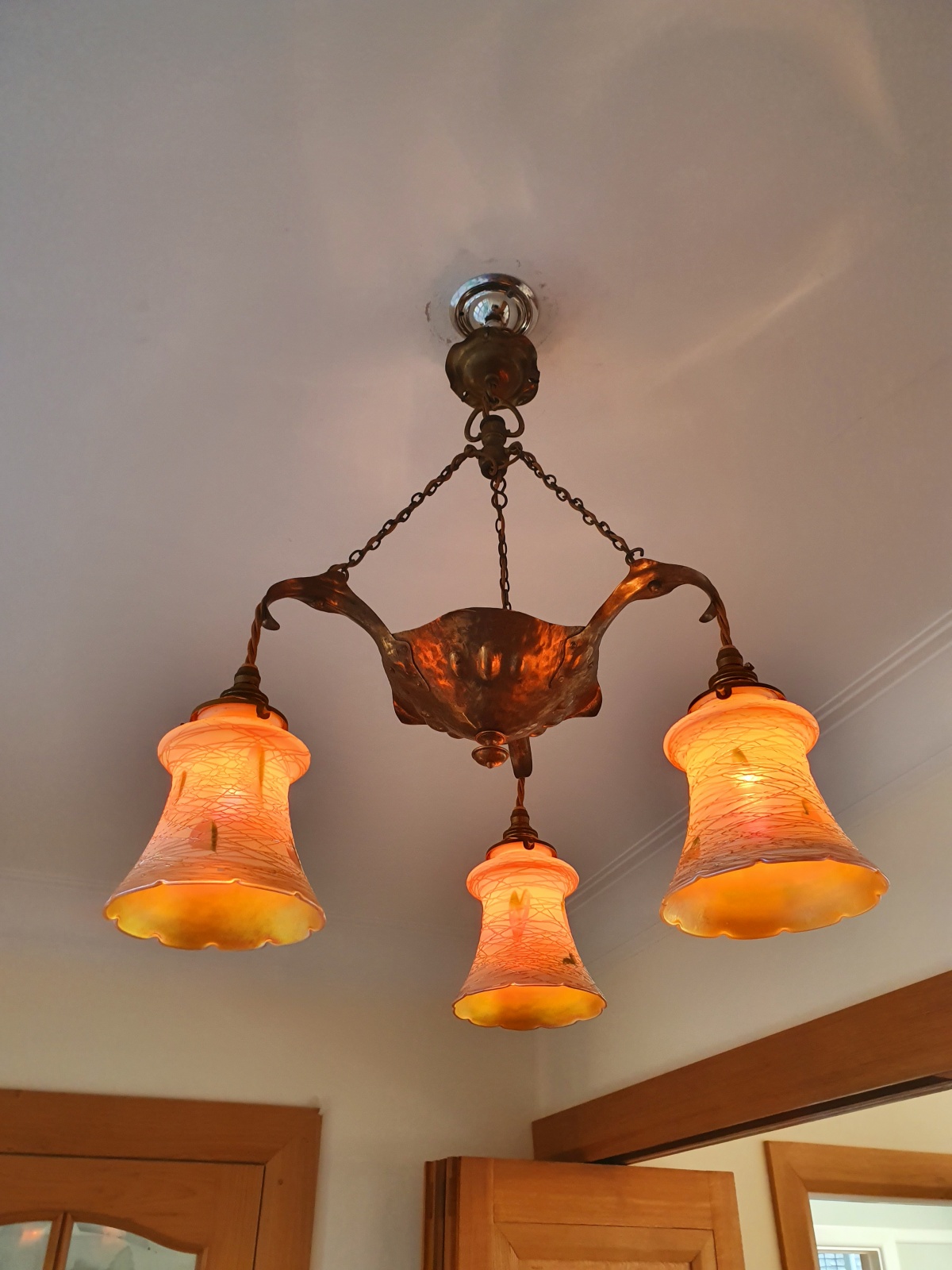 Unsigned | Copper Arts & Crafts Hanging Lamp | England & U.S.A | SOLD - Image 3