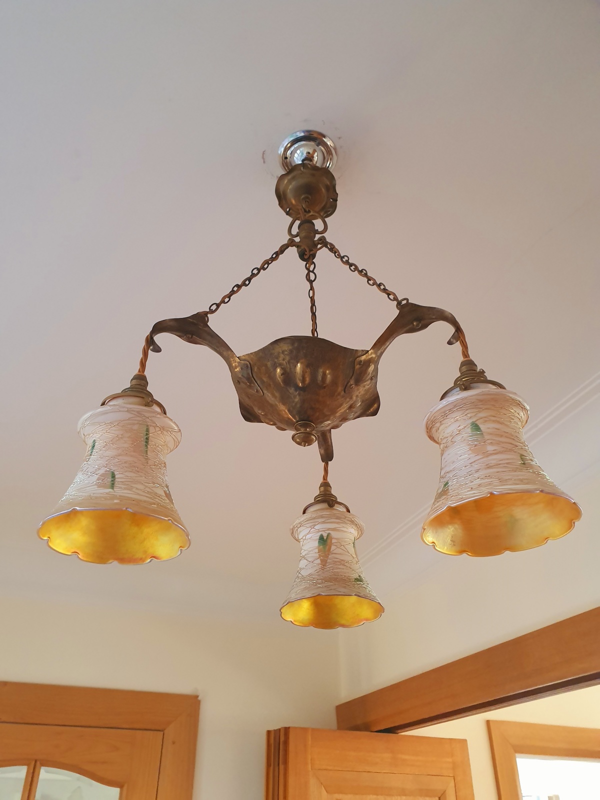 Unsigned | Copper Arts & Crafts Hanging Lamp | England & U.S.A | SOLD - Image 4