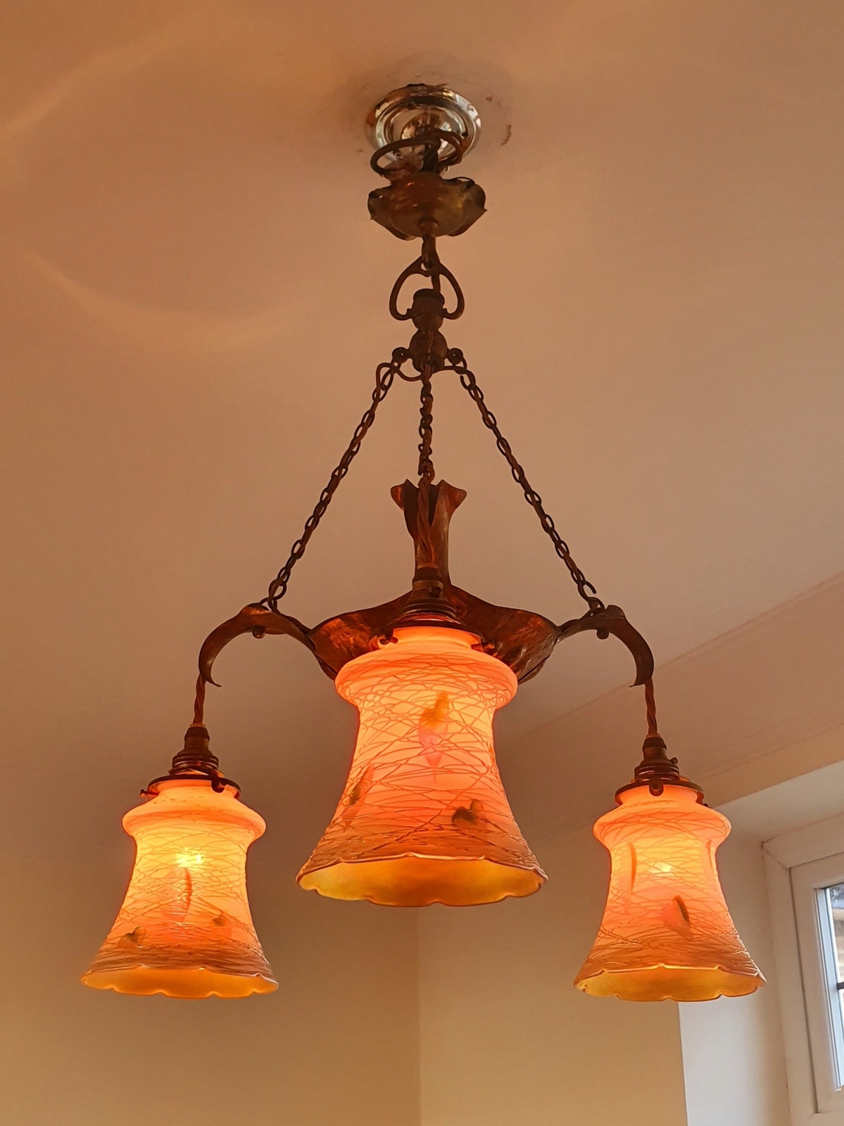 Unsigned | Copper Arts & Crafts Hanging Lamp | England & U.S.A | SOLD - Image 5