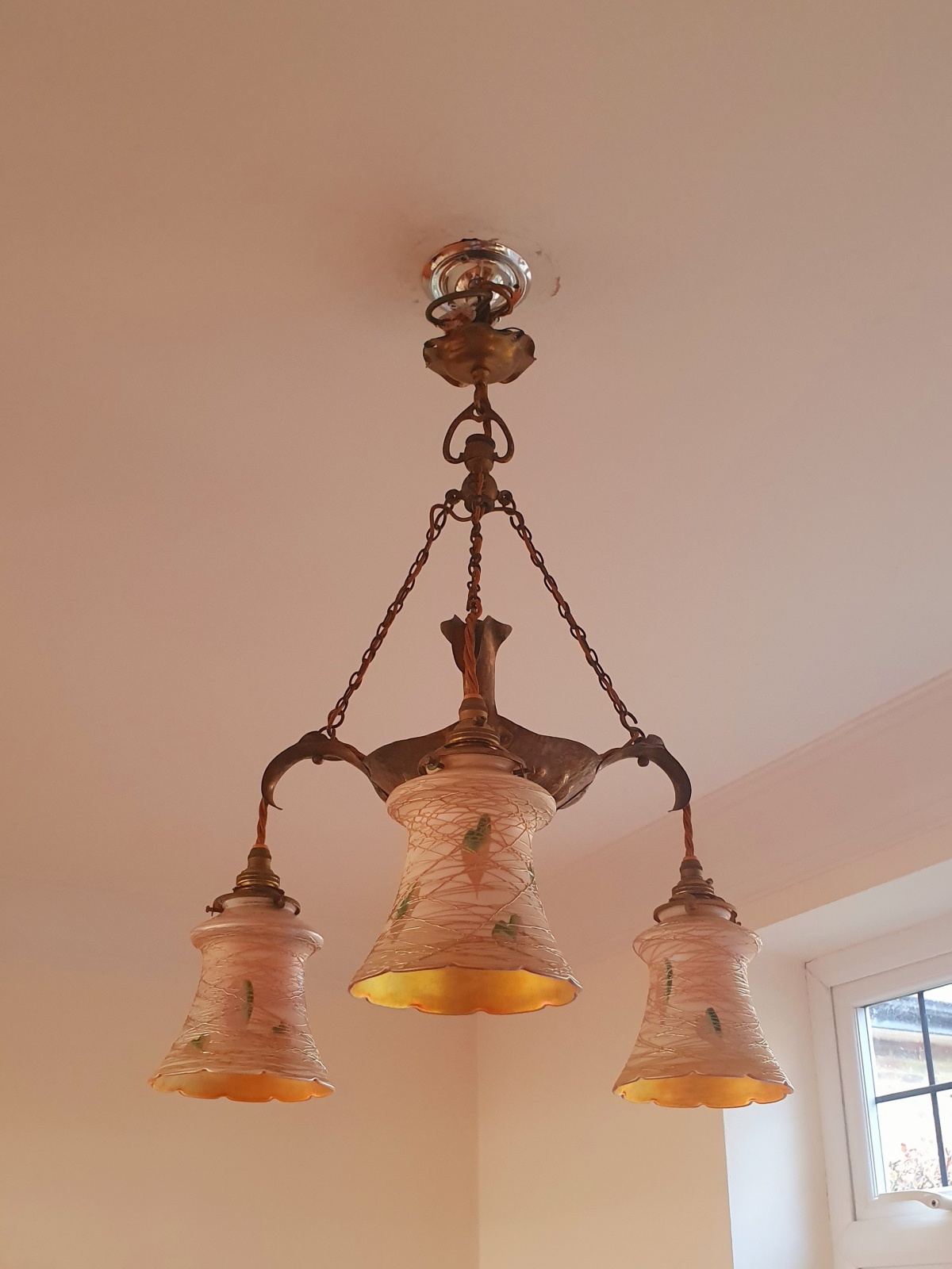 Unsigned | Copper Arts & Crafts Hanging Lamp | England & U.S.A | SOLD - Image 6