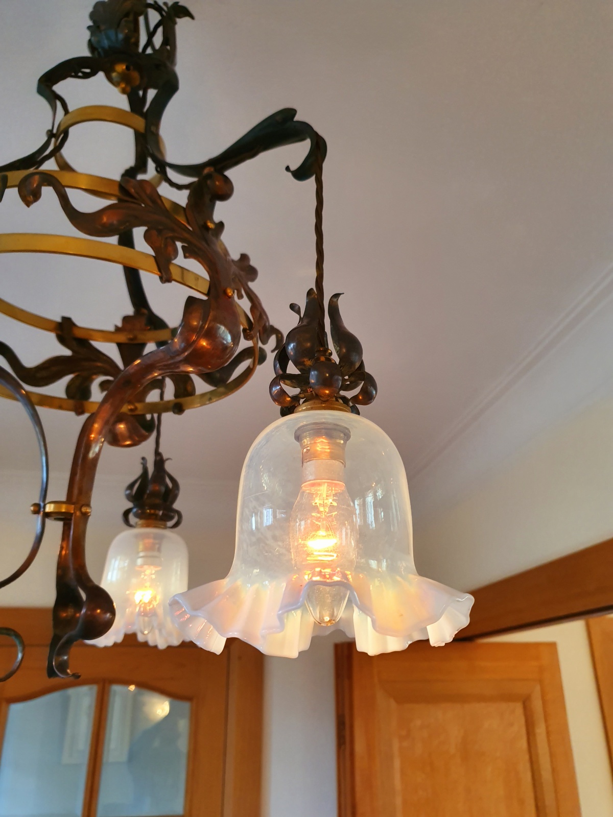 Attributed Best & Lloyd | Copper & Brass Arts & Crafts Ceiling Light | England c.1905 | SOLD - Image 6