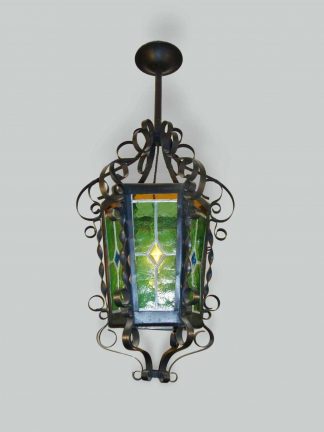 Unsigned | Large Leaded-glass Lantern | England Early c.20th | SOLD