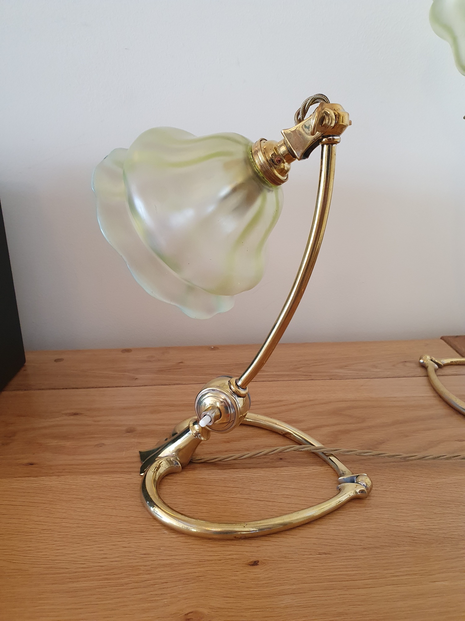 W.A.S Benson, London | 2 Brass Arts & Crafts Desk Lamps | England c.1900 | SOLD - Image 2