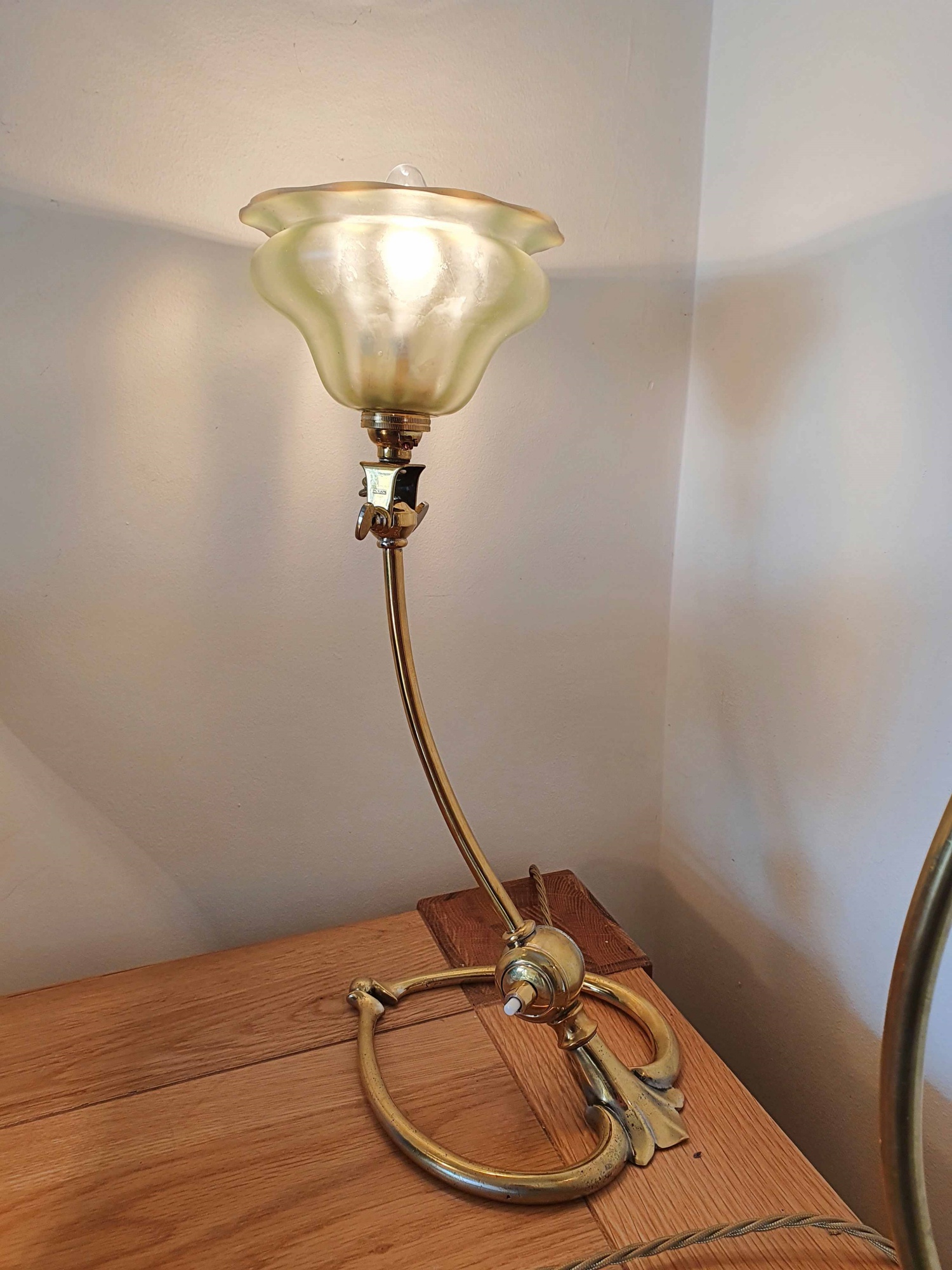 W.A.S Benson, London | 2 Brass Arts & Crafts Desk Lamps | England c.1900 | SOLD - Image 3
