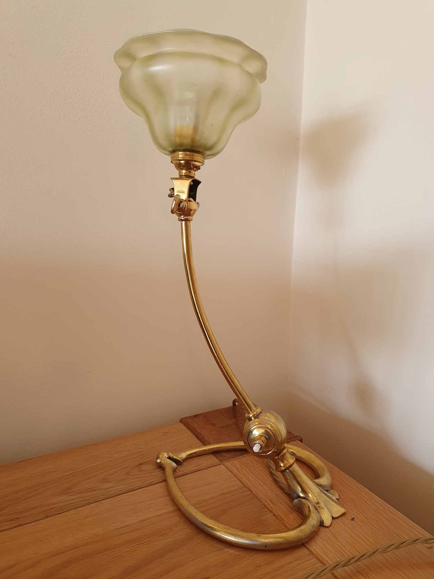 W.A.S Benson, London | 2 Brass Arts & Crafts Desk Lamps | England c.1900 | SOLD - Image 4