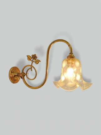 John Walsh Walsh | Art Nouveau Brass Wall Light | England c.1910