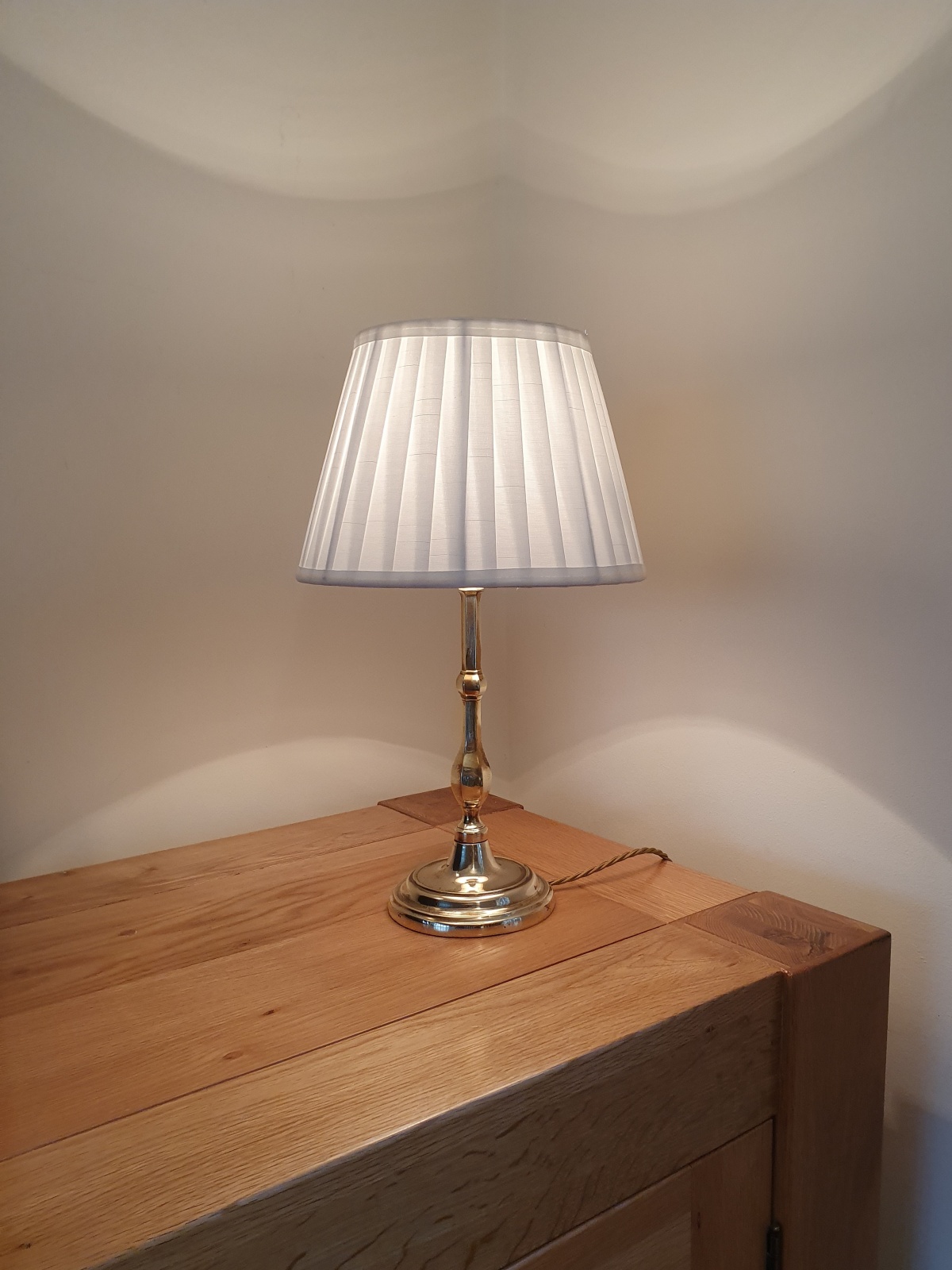 J & W.B.Smith Ltd, London & Glasgow | 2 Edwardian Brass Table Standards | England c.1925 | SOLD - Image 2