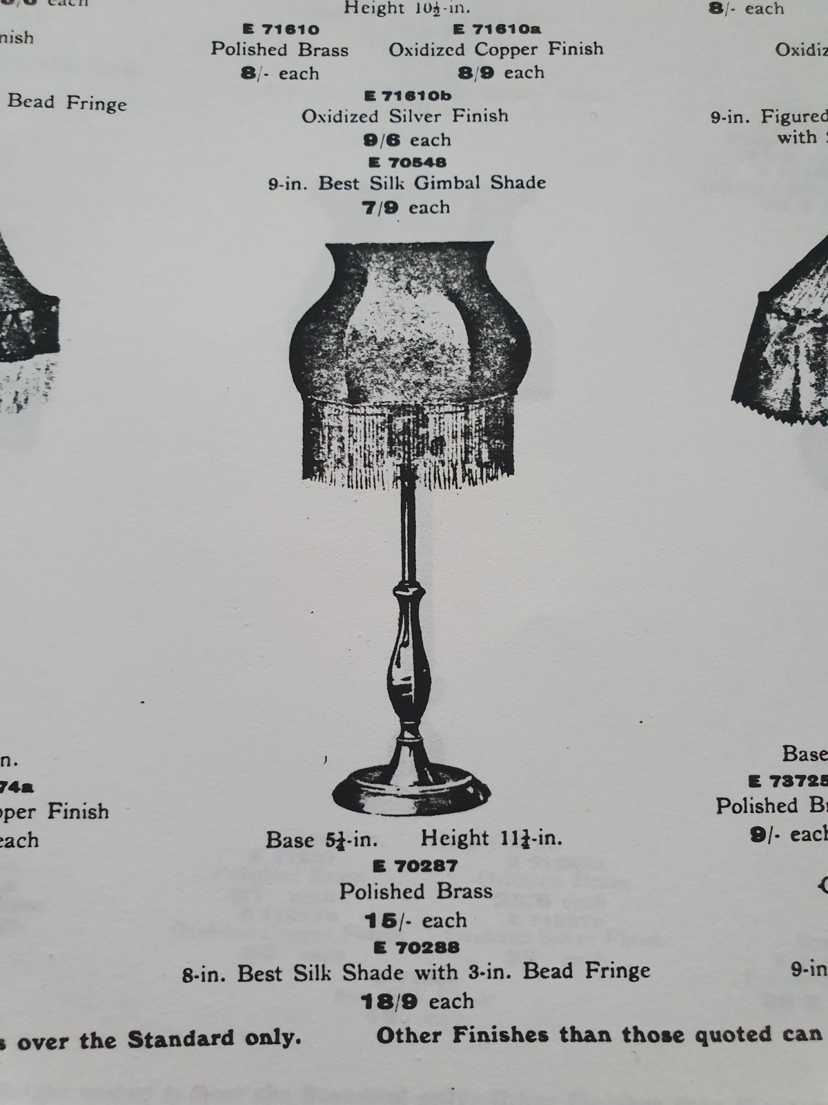 J & W.B.Smith Ltd, London & Glasgow | 2 Edwardian Brass Table Standards | England c.1925 | SOLD - Image 7
