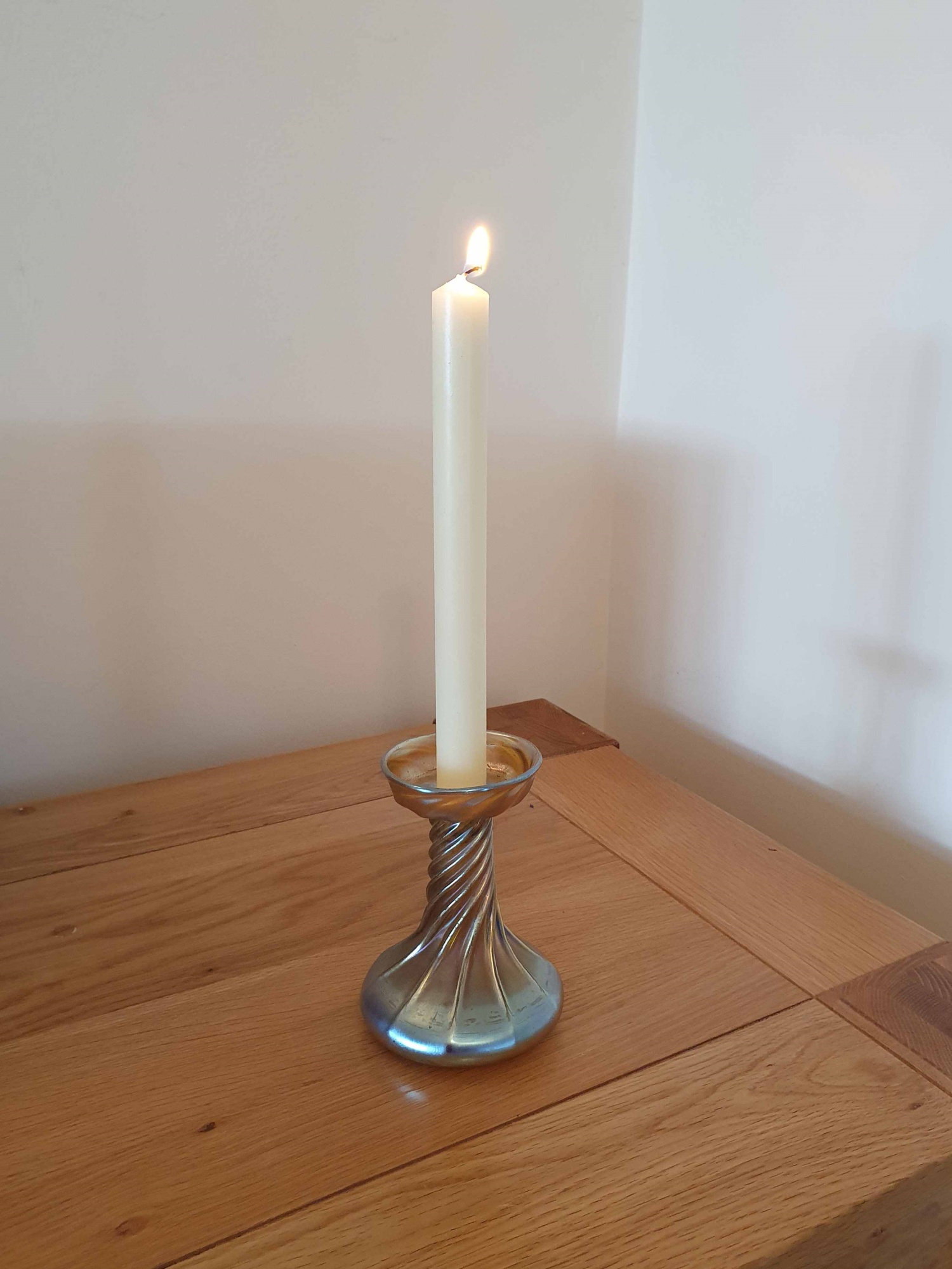 Louis Comfort Tiffany, NewYork | Iridescent Glass Candlestick | U.S.A c.1910 | SOLD - Image 2