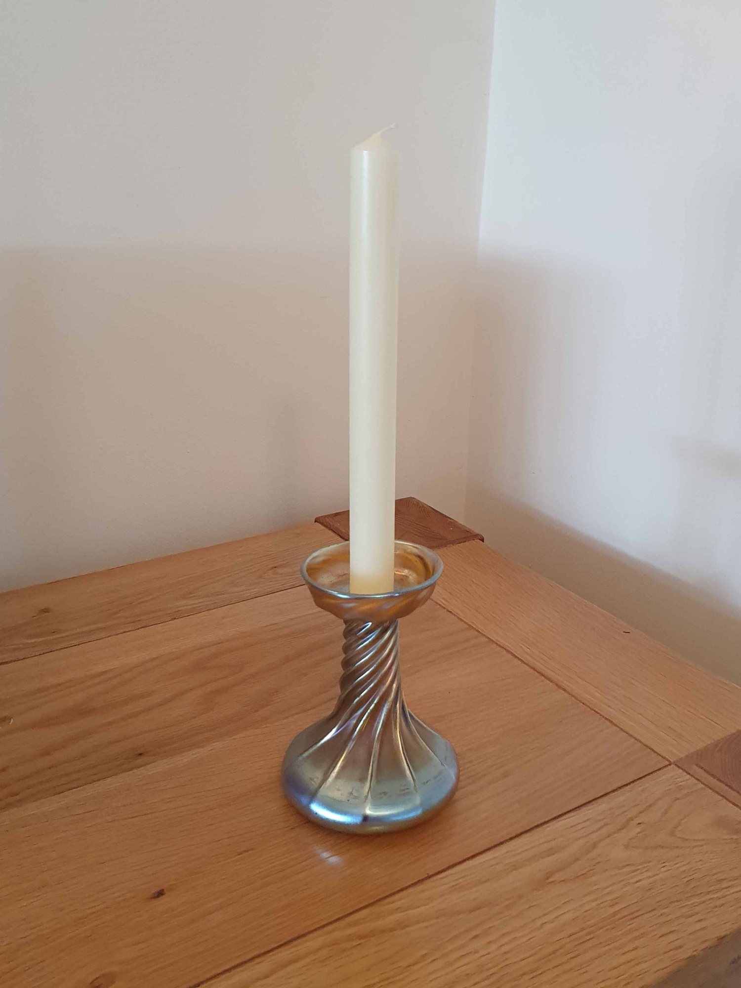 Louis Comfort Tiffany, NewYork | Iridescent Glass Candlestick | U.S.A c.1910 | SOLD - Image 3