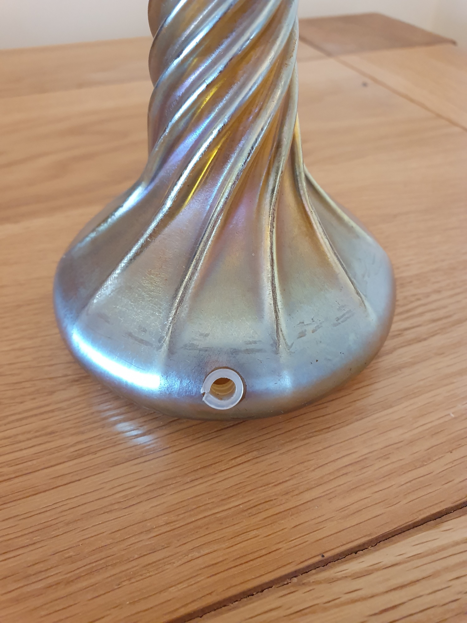 Louis Comfort Tiffany, NewYork | Iridescent Glass Candlestick | U.S.A c.1910 | SOLD - Image 5