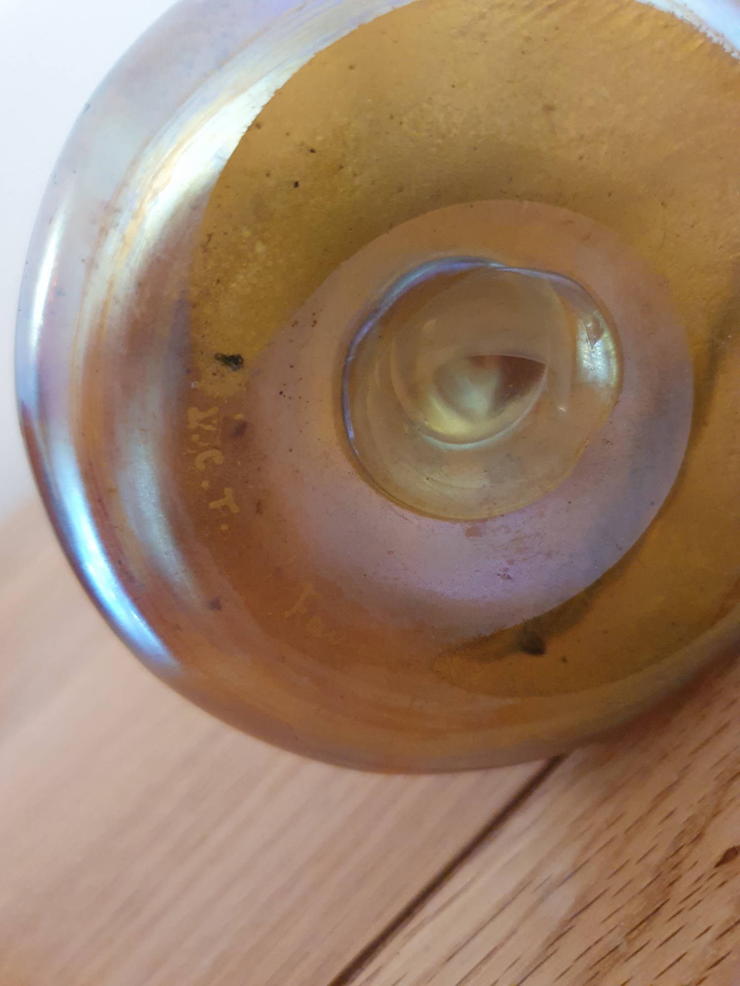 Louis Comfort Tiffany, NewYork | Iridescent Glass Candlestick | U.S.A c.1910 | SOLD - Image 6