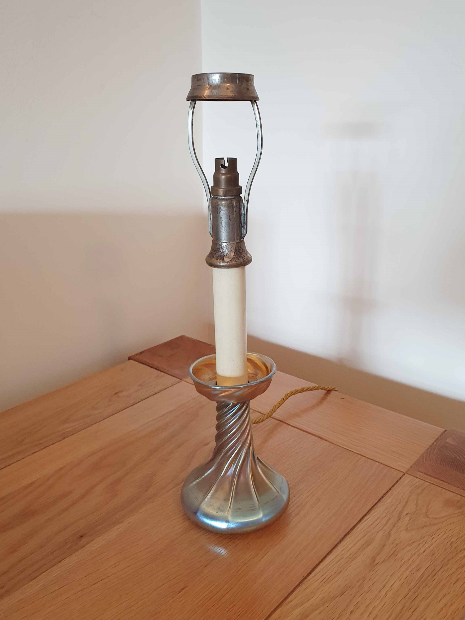 Louis Comfort Tiffany, NewYork | Iridescent Glass Candlestick | U.S.A c.1910 | SOLD - Image 8