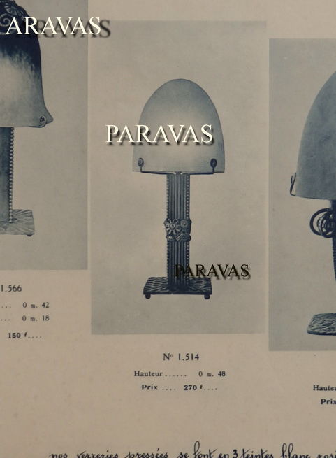 Marcel Vasseur & Verreries Schneider | Wrought-Iron Twin-Arm Desk Lamp | France c.1925 - Image 8