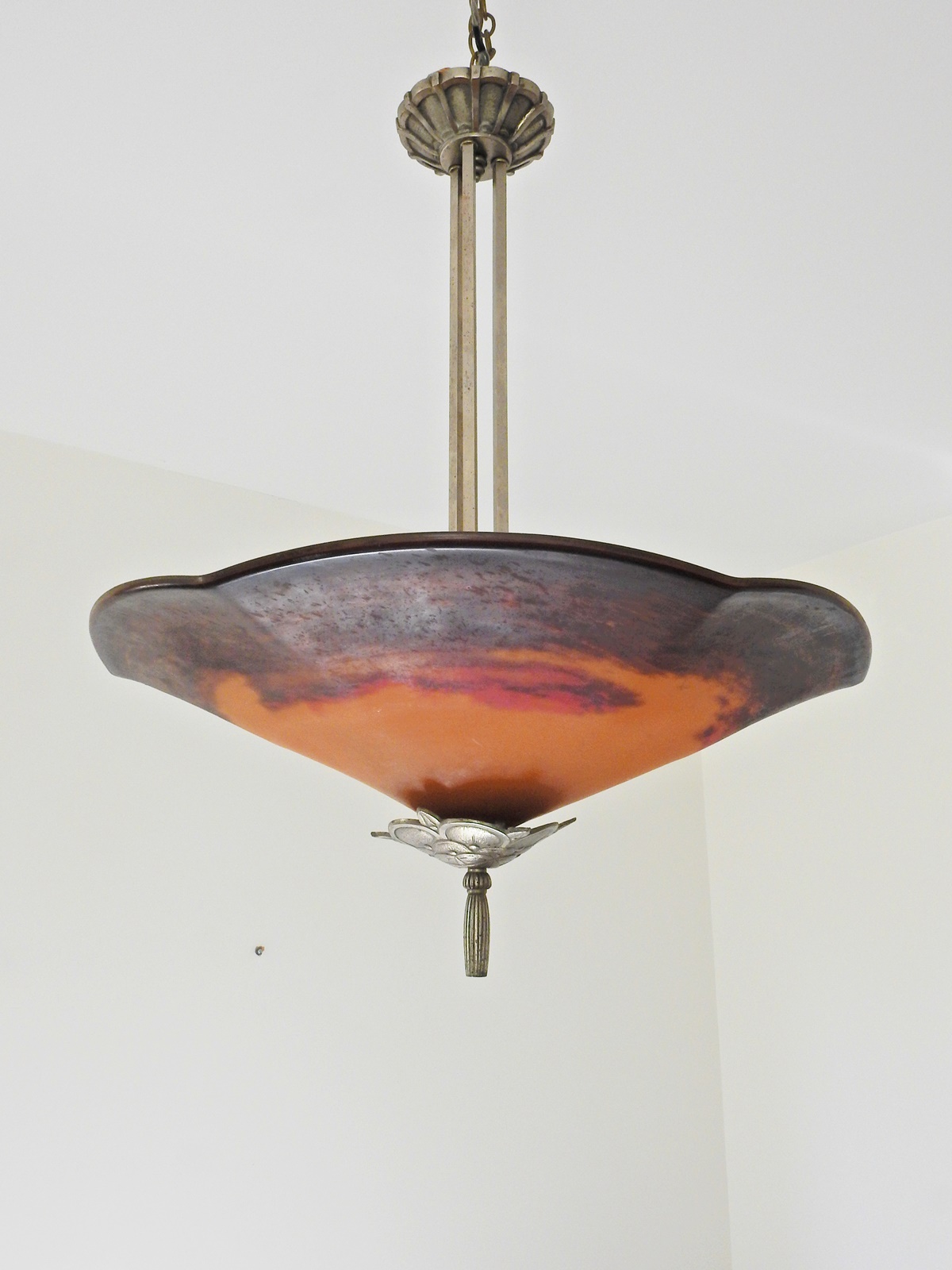 Verrerie D'art Degué | Pate-de-verre Glass Ceiling Fitting | France c.1930 | SOLD - Image 2