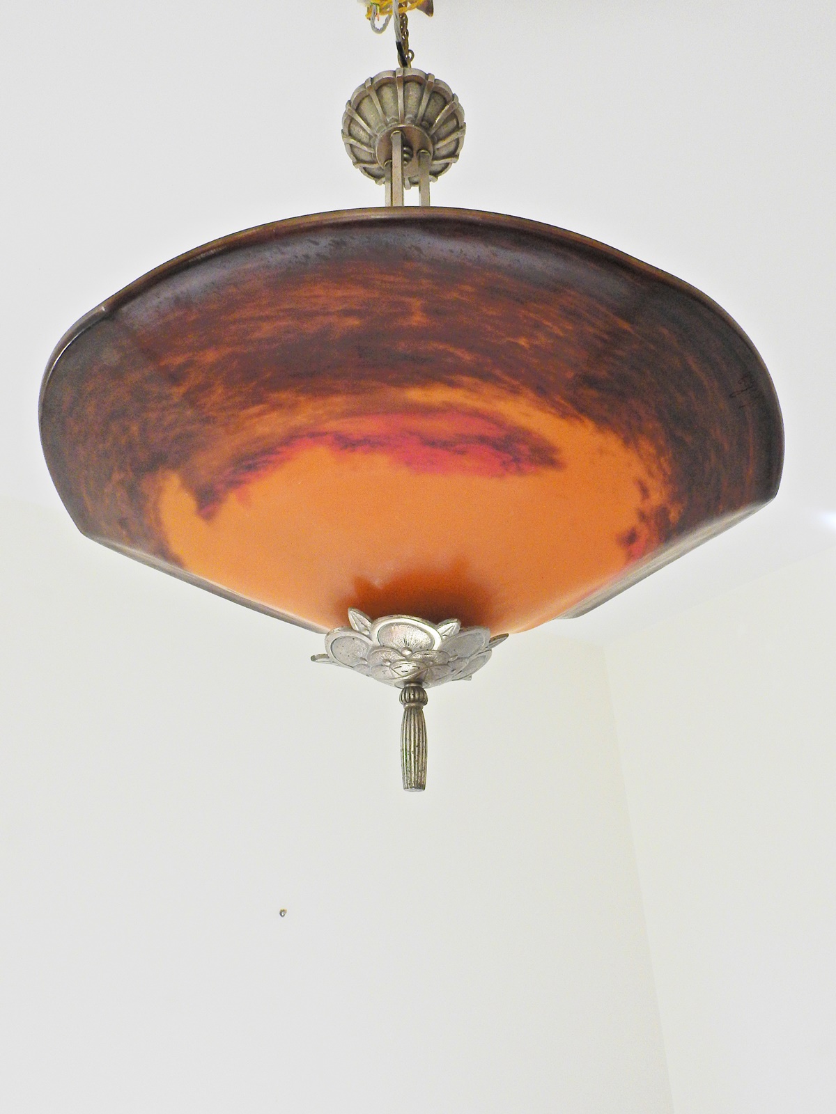 Verrerie D'art Degué | Pate-de-verre Glass Ceiling Fitting | France c.1930 | SOLD - Image 4