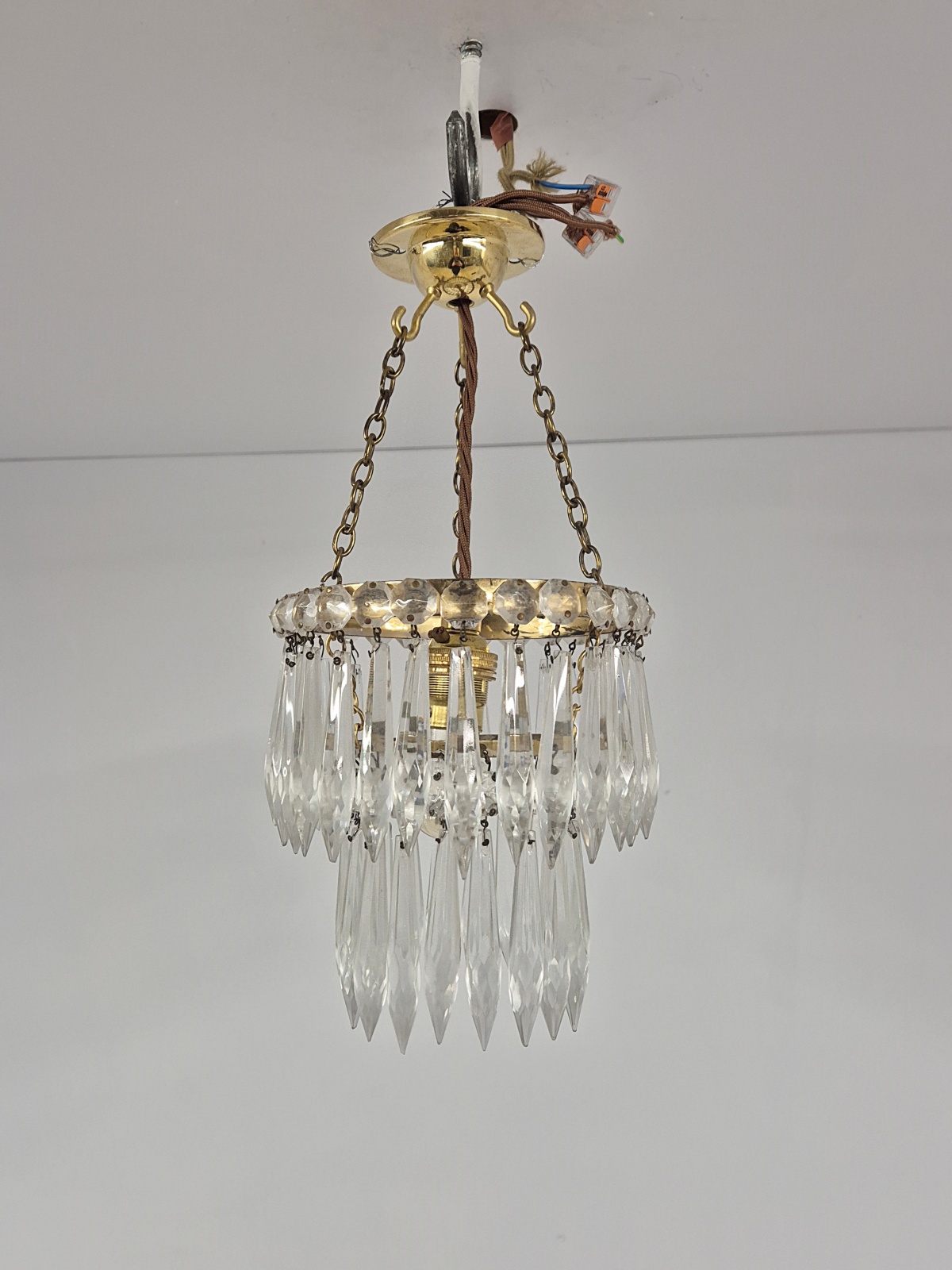 Unsigned | Collection of 3 Small "Waterfall" Lustres | Available To Buy Seperately - Image 2