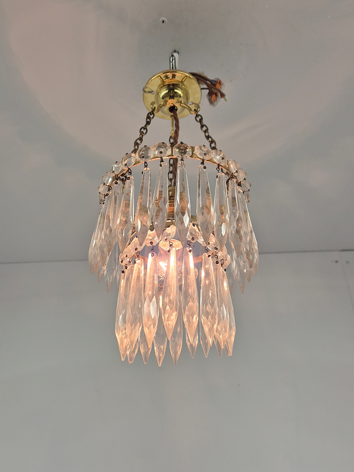 Unsigned | Collection of 3 Small "Waterfall" Lustres | Available To Buy Seperately - Image 3