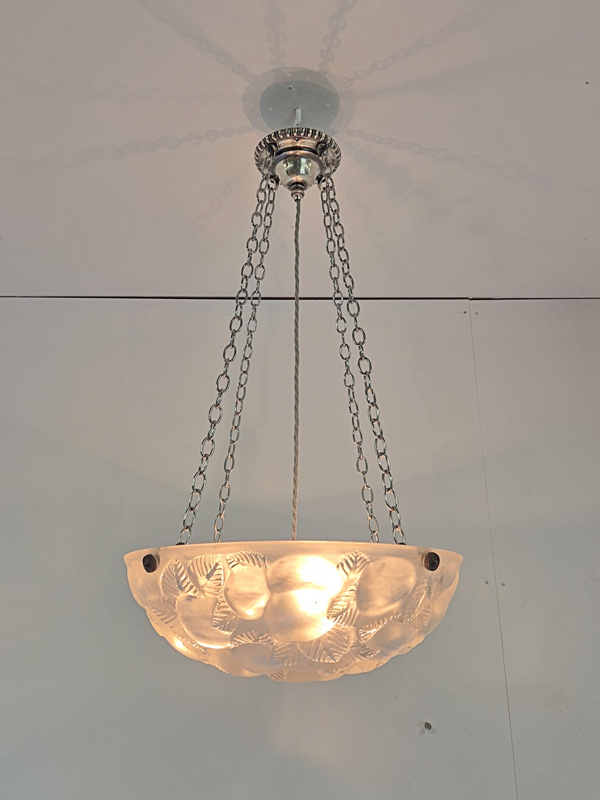 René Lalique | "Lausanne" Frosted Glass Plafonnier | France c.1930 - Image 2