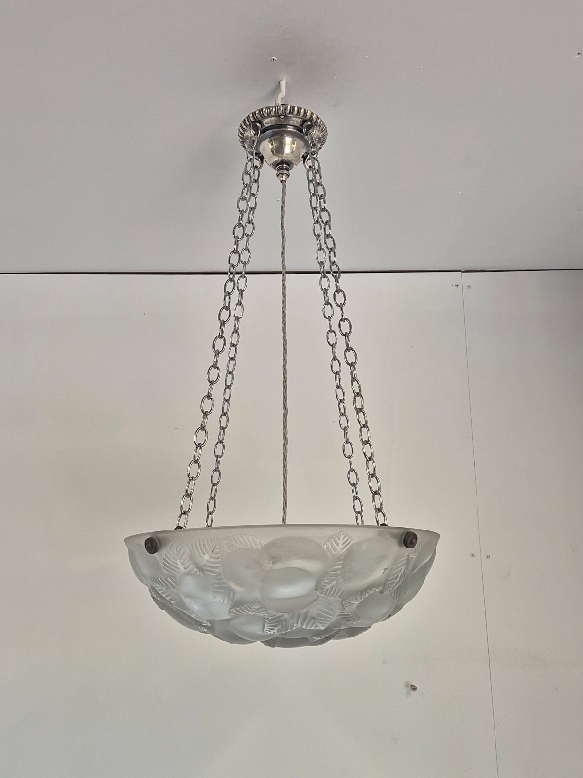 René Lalique | "Lausanne" Frosted Glass Plafonnier | France c.1930 - Image 3